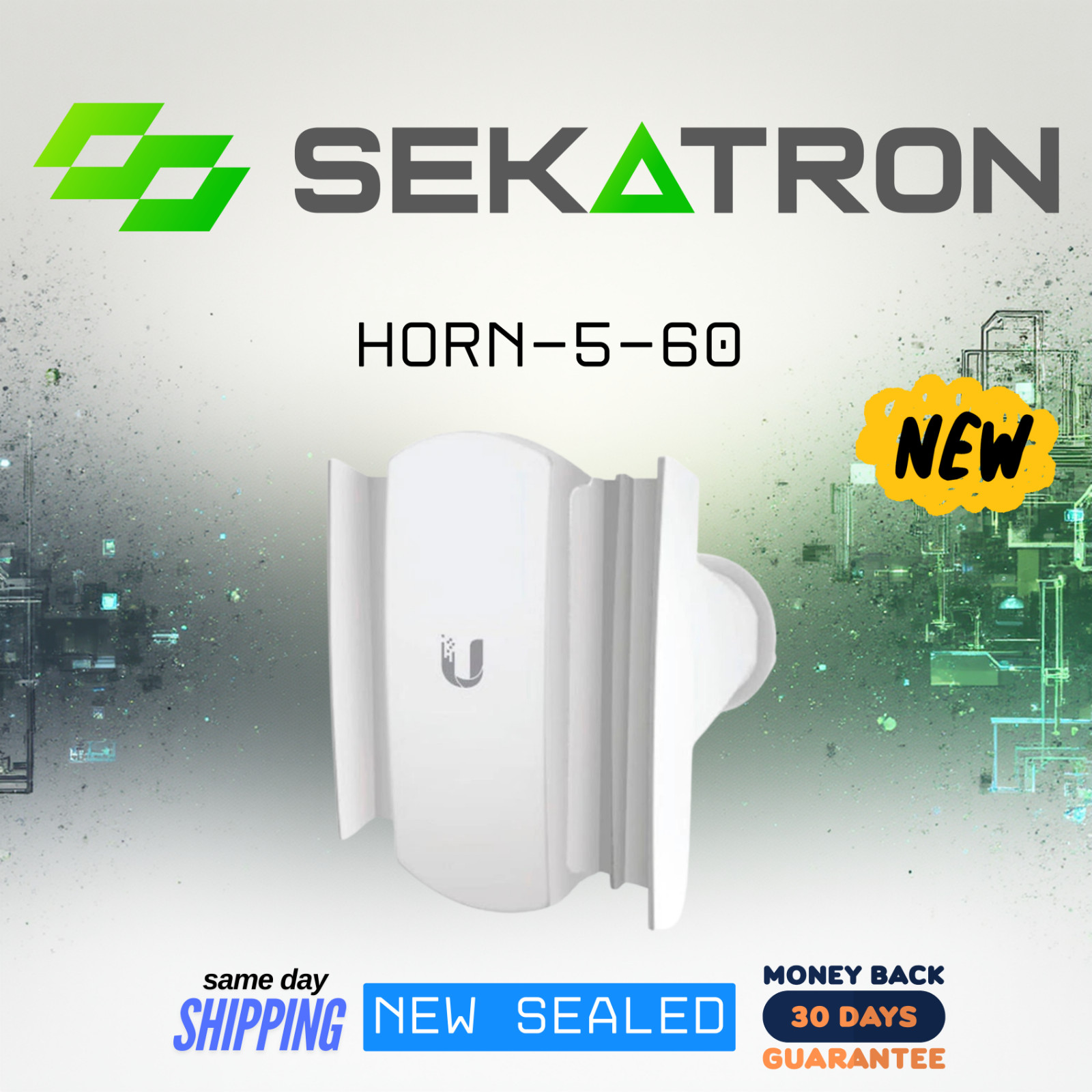 📡 [NEW] Ubiquiti HORN-5-60 5GHz • 60° Beamwidth • Isolation Horn Antenna ⚡