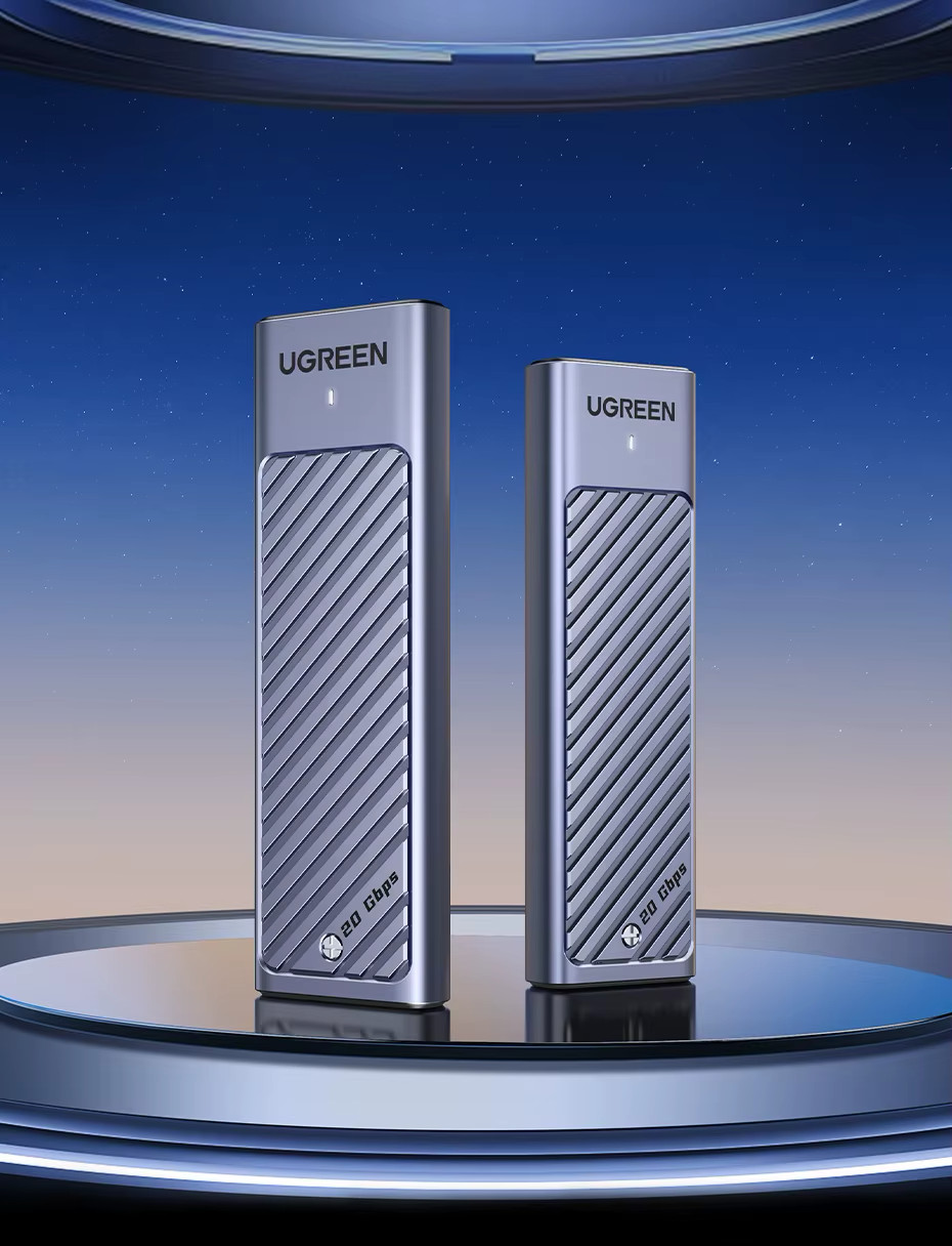 💾 UGREEN M.2 SSD Enclosure – 20Gbps USB 3.2 NVMe & SATA Adapter ⚡