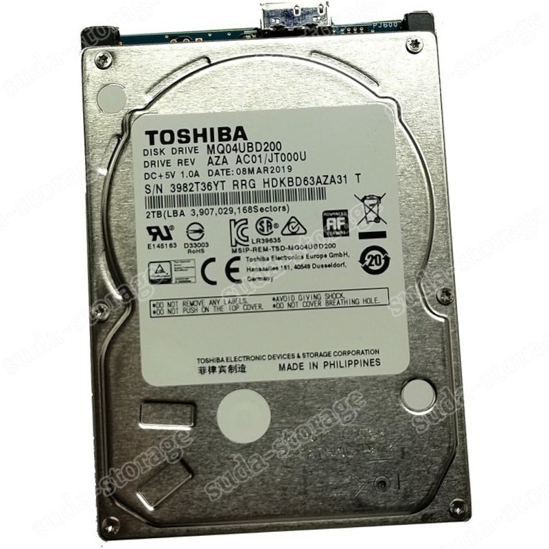 1PCS New Toshiba 2TB MQ04UBD200 2.5" USB 3.0 Portable External HDD Hard Disk Dr