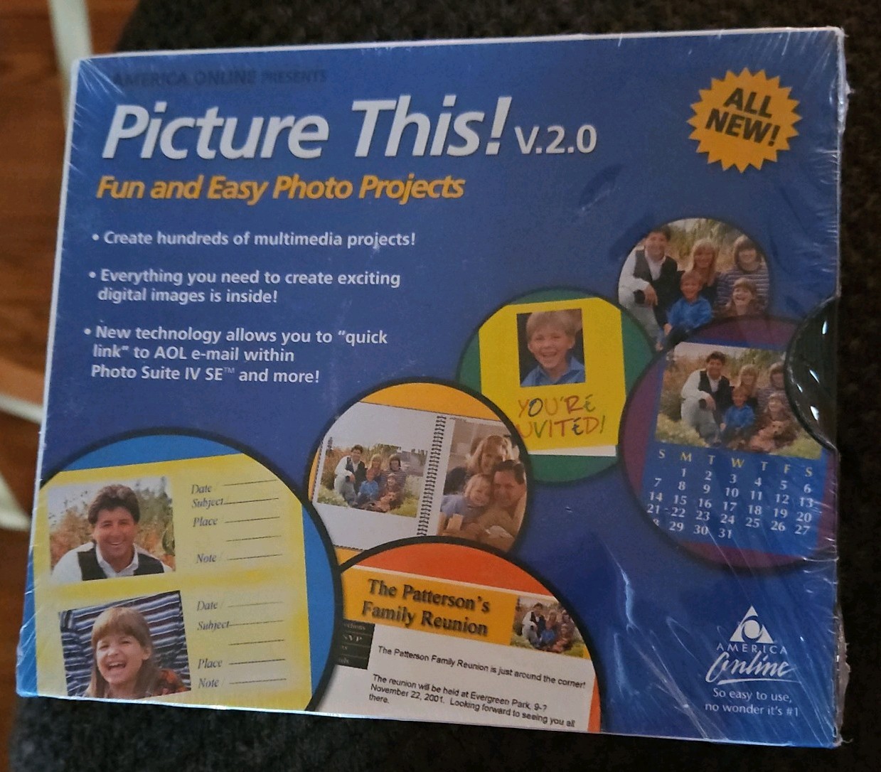 Picture This V.2.0 Fun Easy Photo Projects PC CD ROM New/Sealed America online