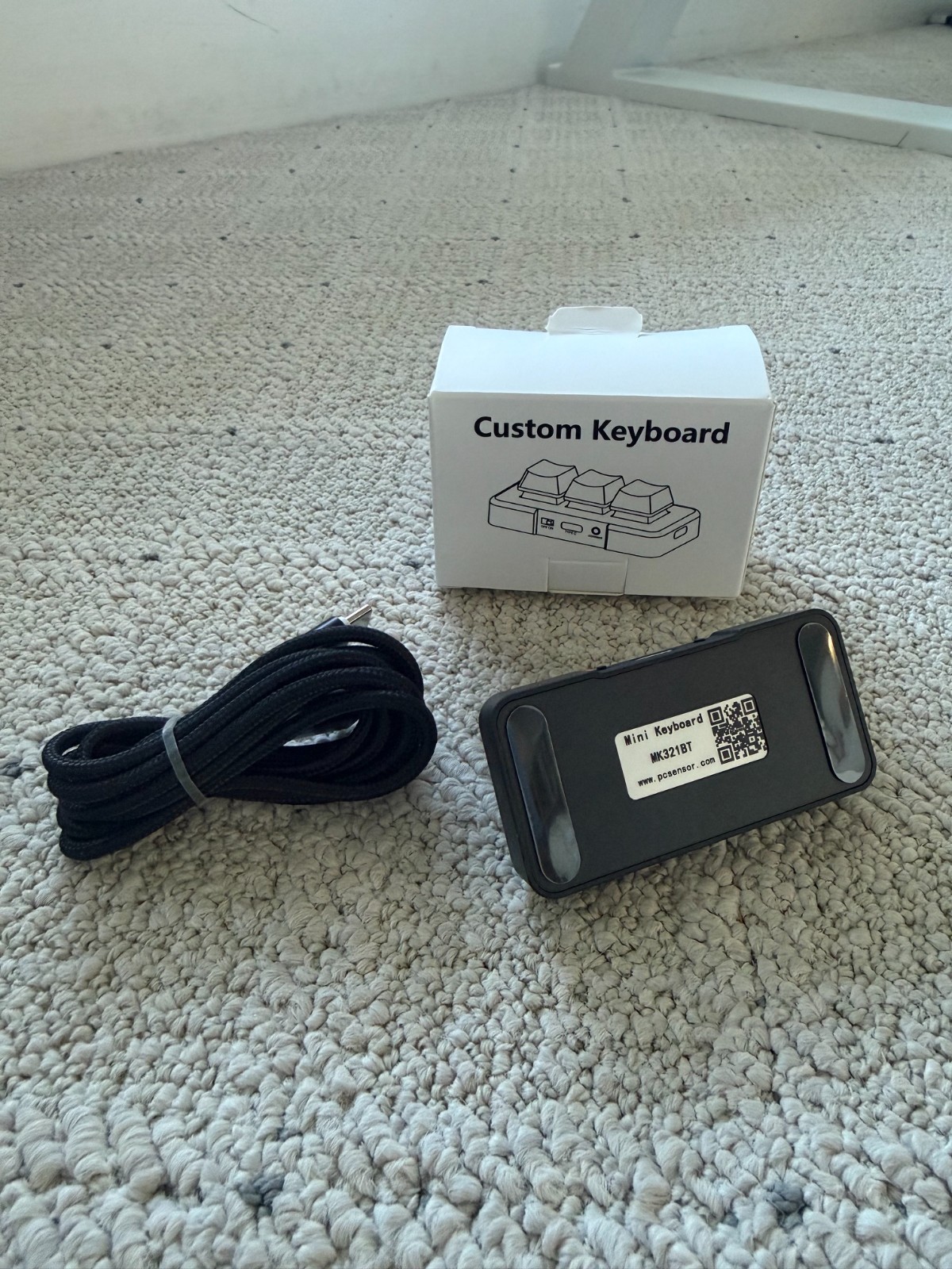 PCsensor 3 Key Mini Keyboard-USB Wired & BT Wireless Keyboard MK321BT