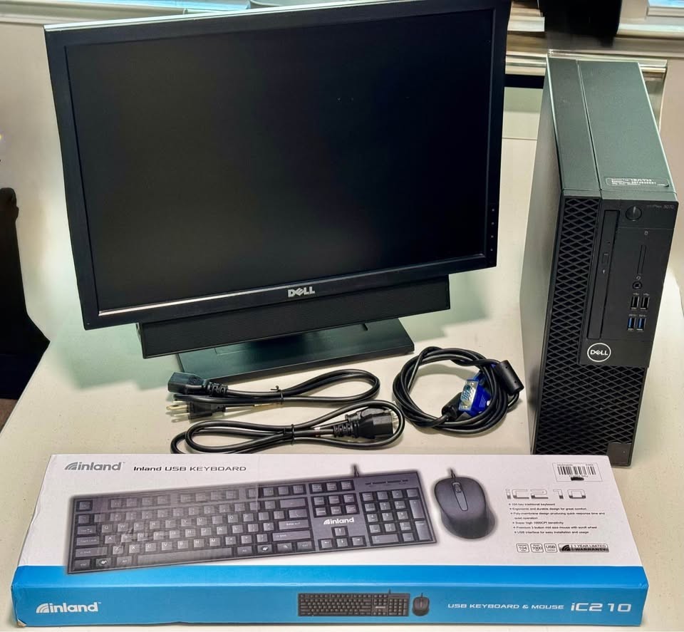 Dell OptiPlex 3070 Complete Desktop PC - i7-9700 / 32GB RAM / 250GB SSD / Window