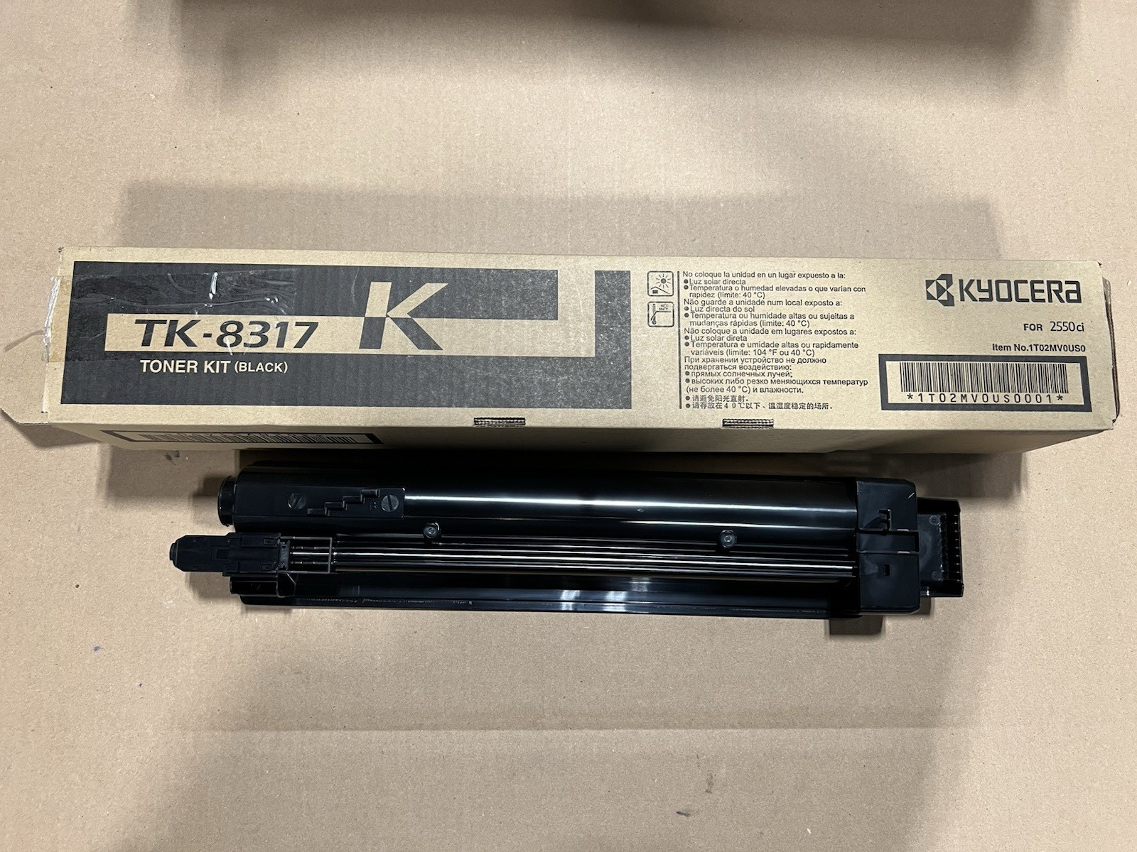 Kyocera TK-8317K Black Toner Cartridge OEM-Open/Worn Box