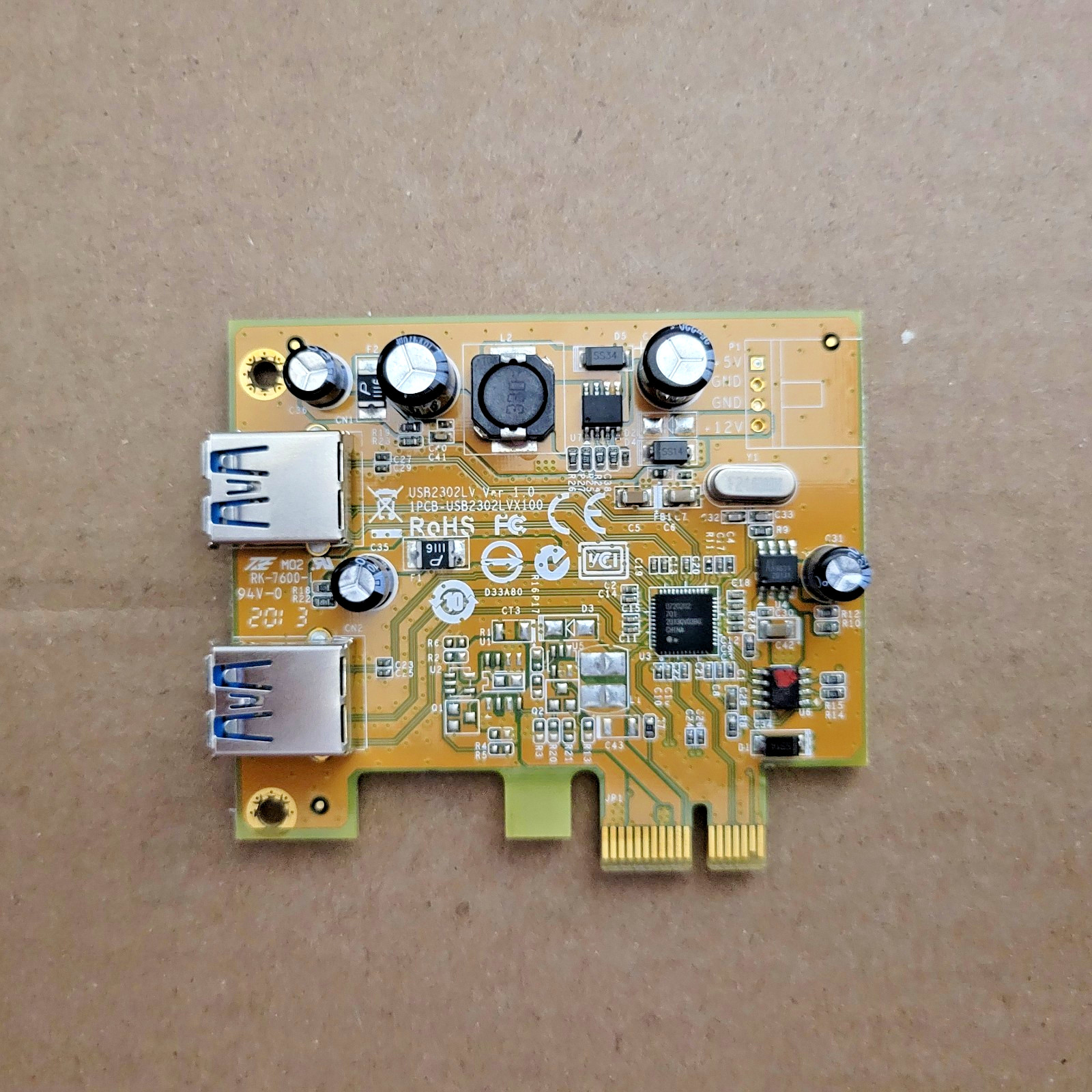 Lenovo USB 3.0 PCIe Card (01AJ931) for Lenovo M720q/M920q/M920x/P330 w/ Baffle