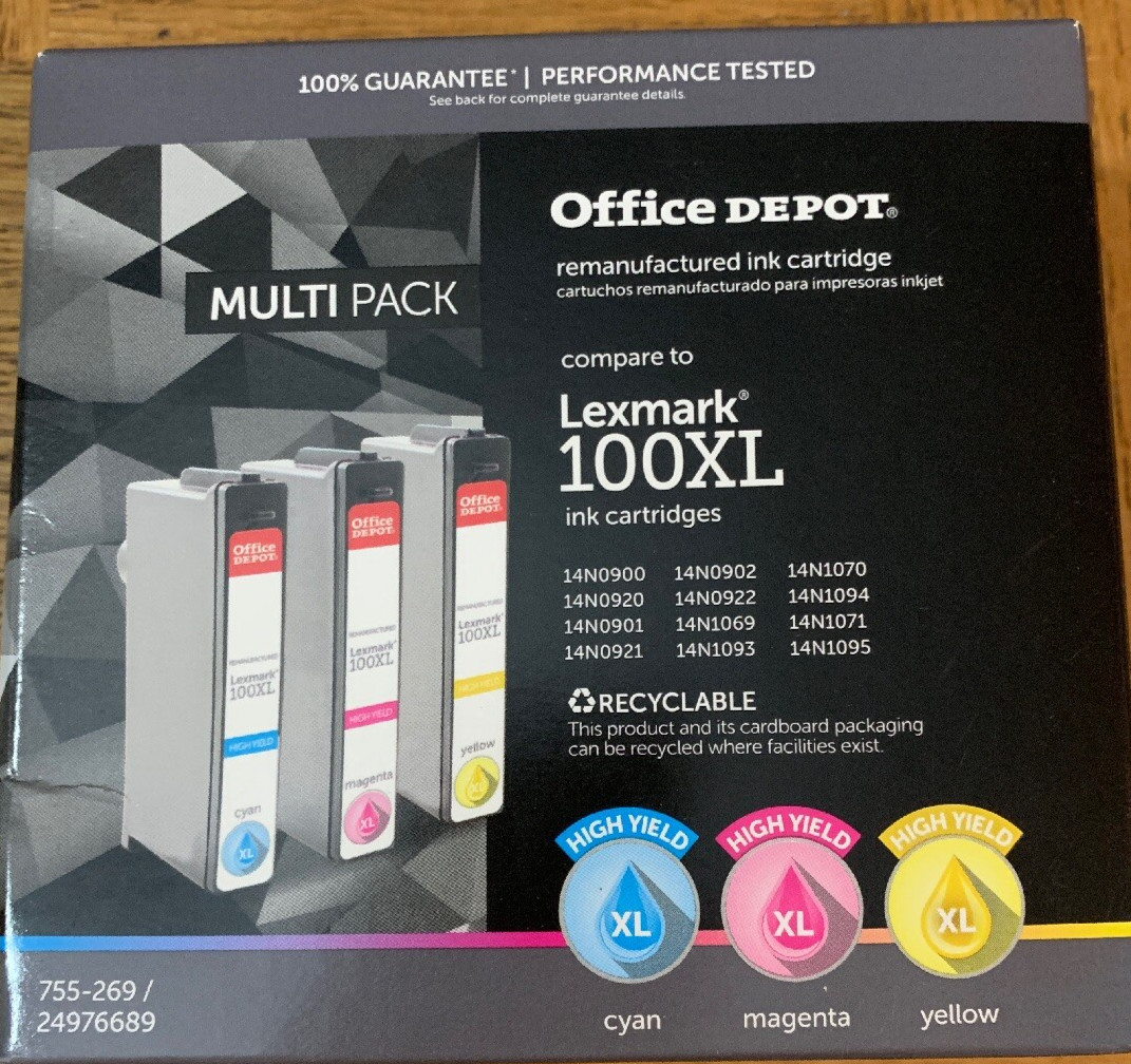 Office Depot Lexmark 100XL Printer Ink