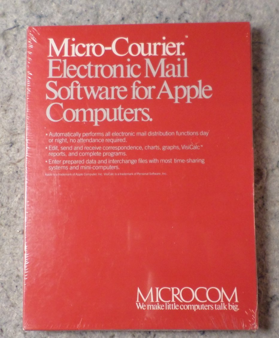 Micro-Courier Vintage apple II Software Extremely Rare New Un-Opened HTF (GSLF-S