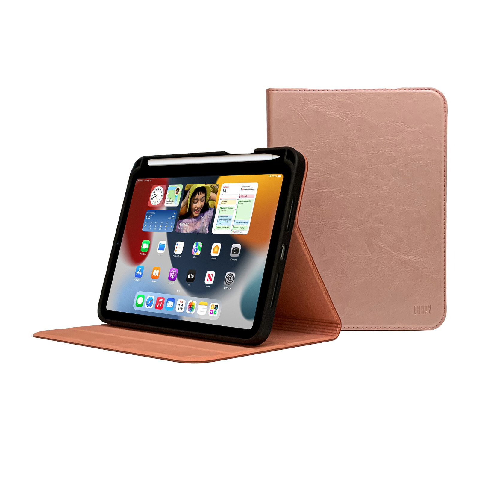 iPad A16 Genuine Leather Case - 11th Gen - With Pencil Holder - Sleep/Wake