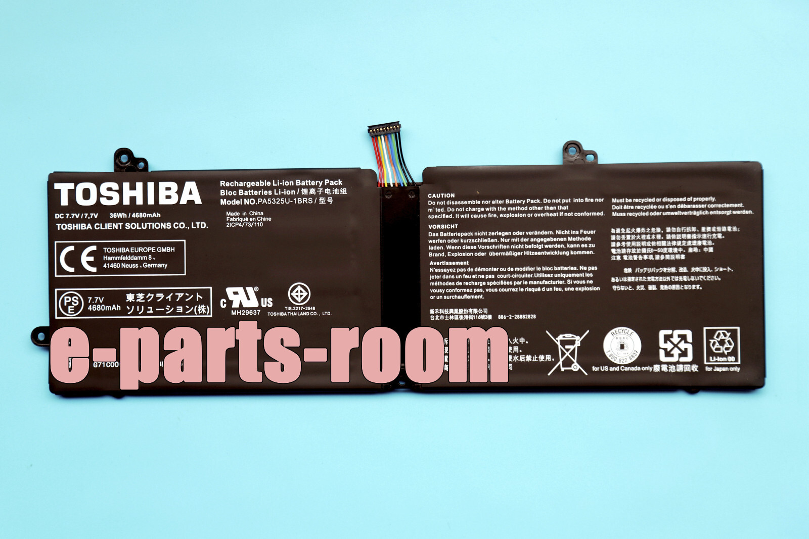 36Wh PA5325U-1BRS Genuine Battery For Toshiba Portege X30-T-E Port G X30T-E-113
