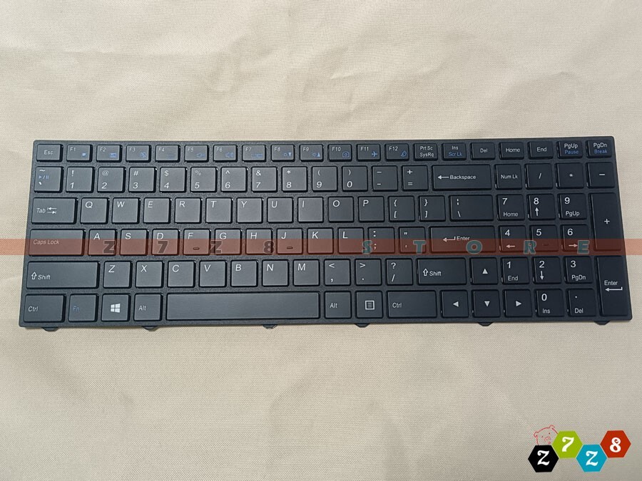New Fo Clevo N850 N850HZ N850HN N850HK N850HCHL US Laptop Keyboard White Backlit
