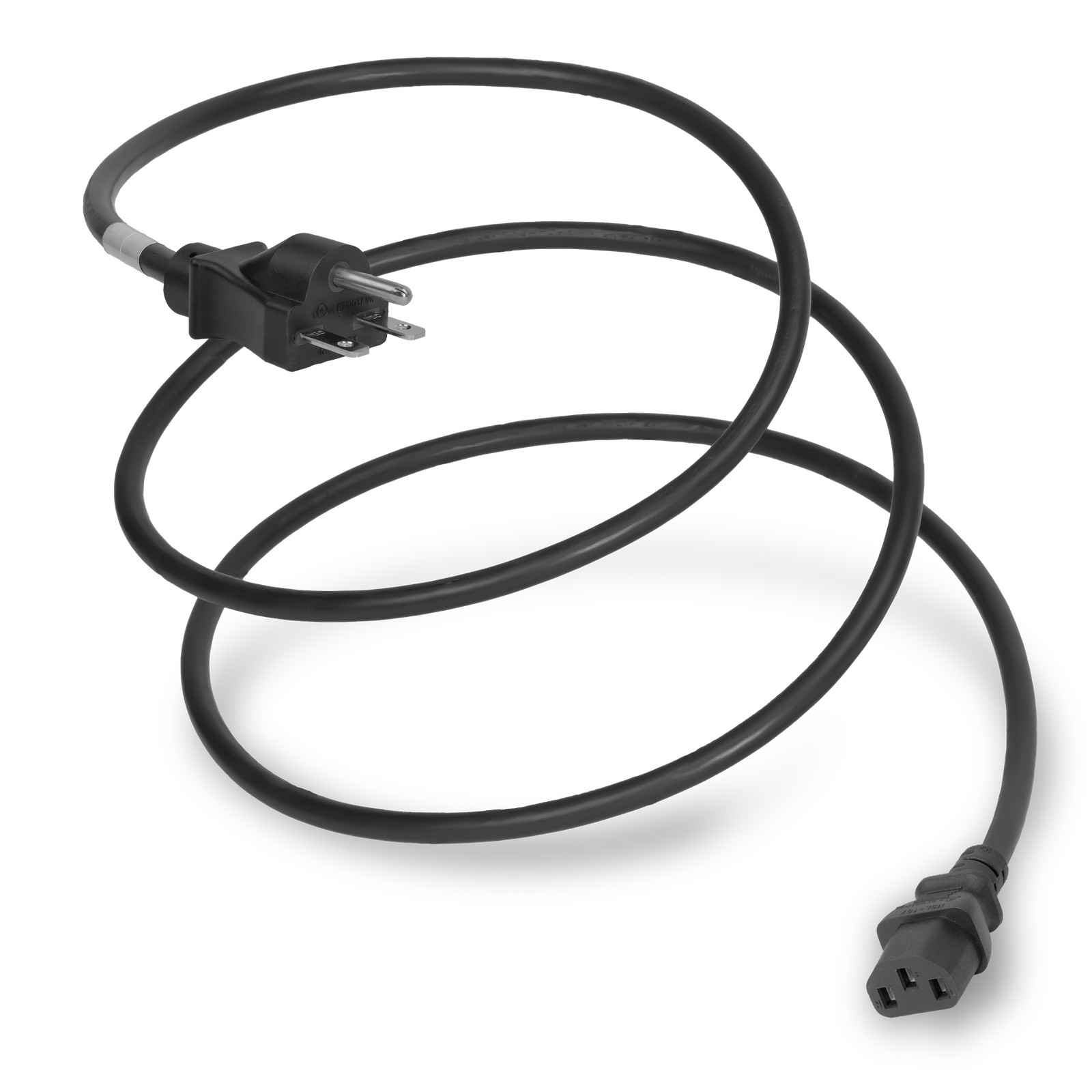 15 Pack of NEMA 6-15P to C13 15A 250V 14/3 SJT Power Cord - Black - 15ft