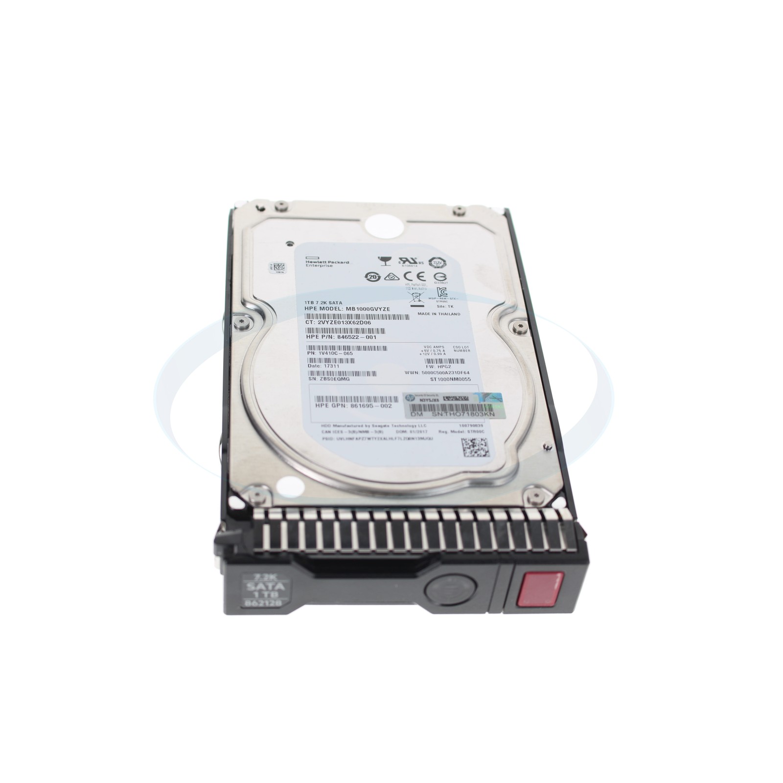 HP 862128-001 1TB 7.2K 6G SATA MDL 3.5" Hard Drive