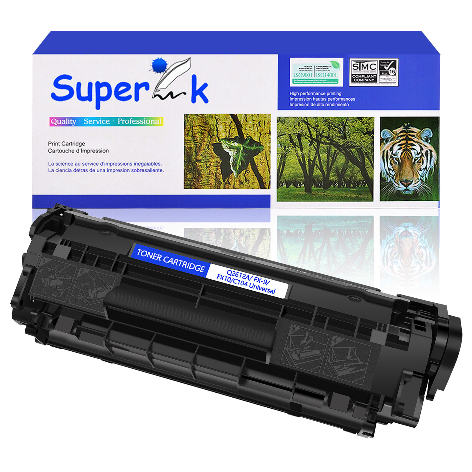 1PK Black Q2612A 12A Toner Cartridge Compatible for HP LaserJet 1022 Printer