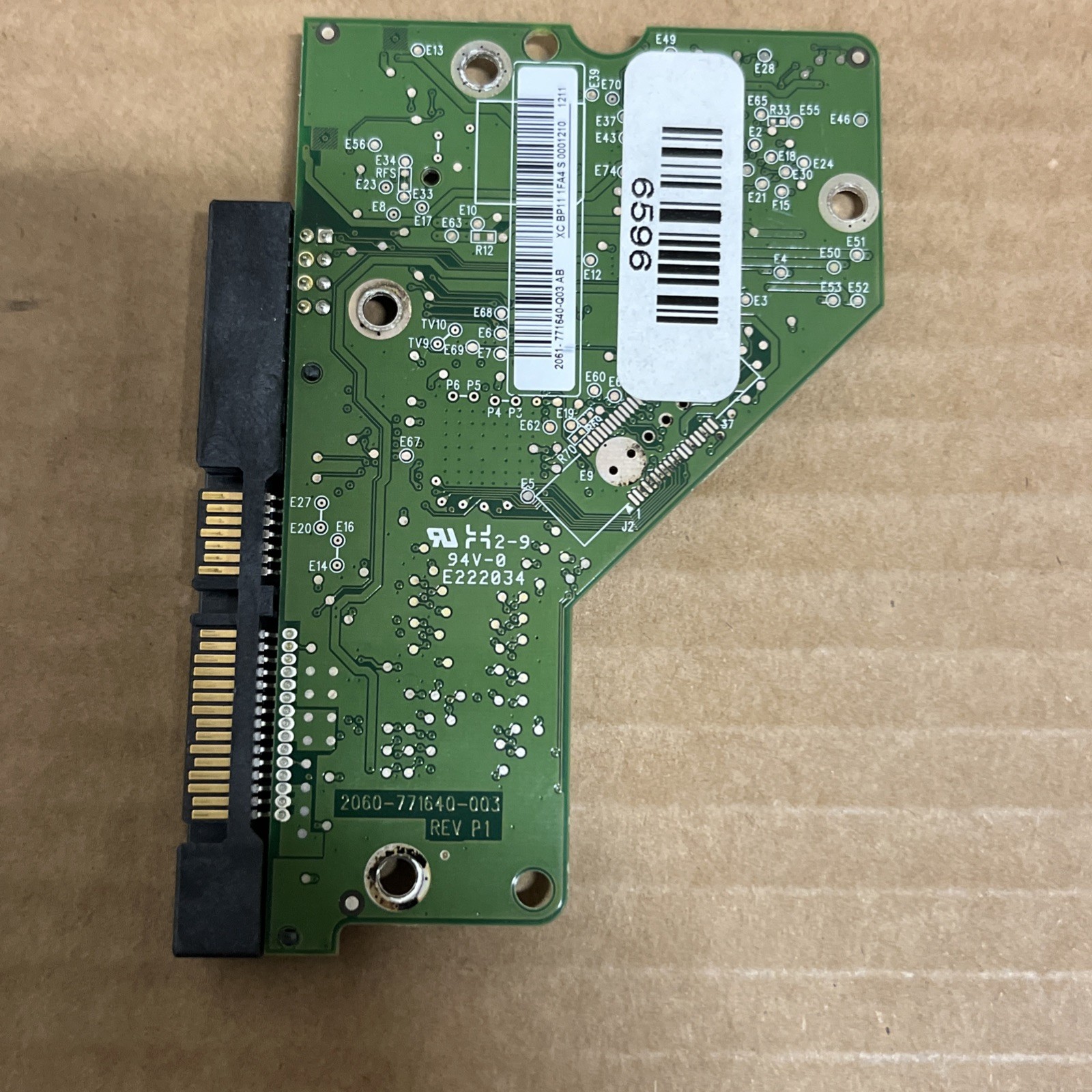Western Digital PCB Hard Drive Controller 2060-771640-003 REV P1 From WD5001AALS