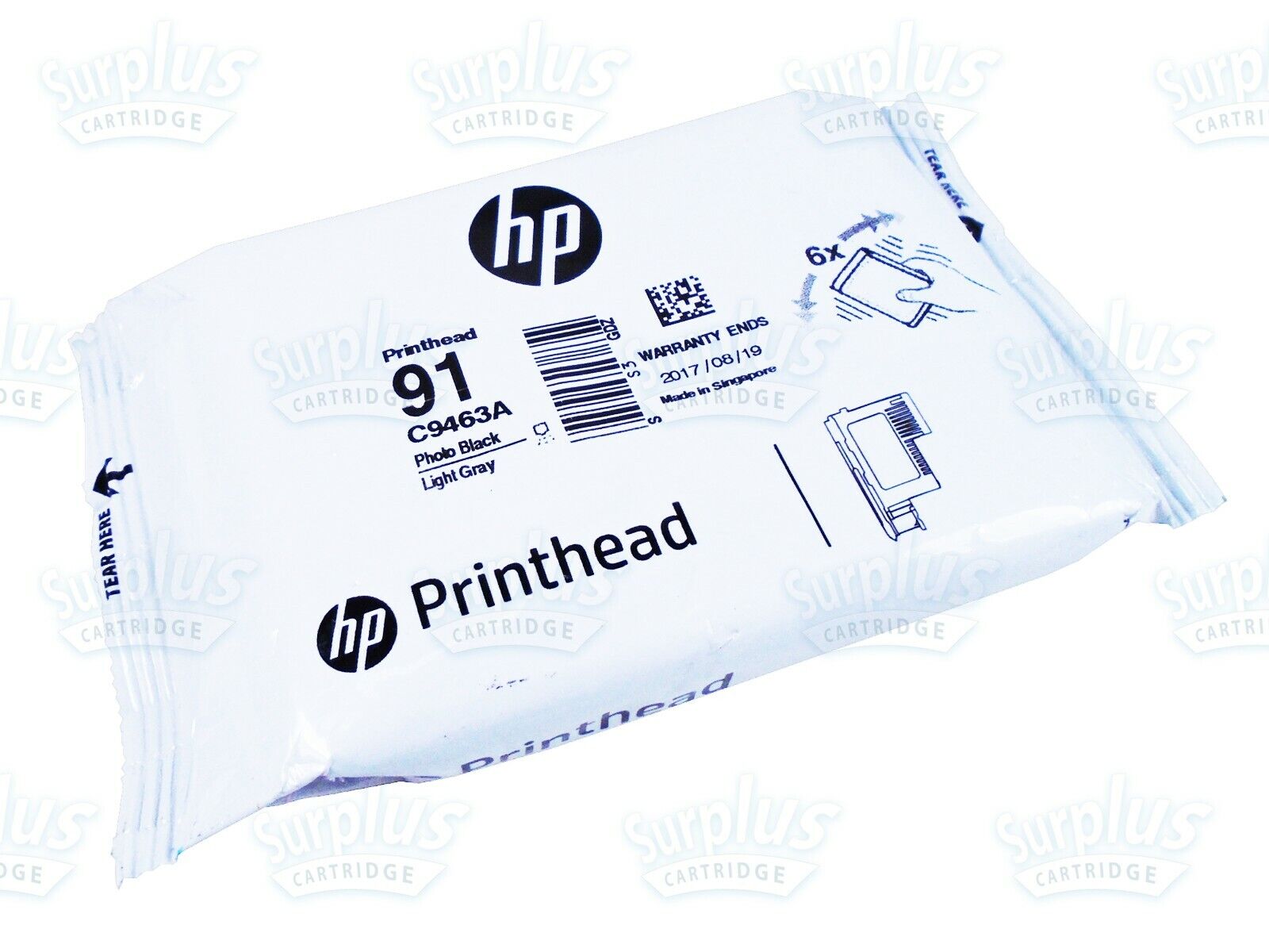 Genuine HP 91 Photo Black/Light Gray Printhead DesignJet Z6100 42ln Z6100 60ln