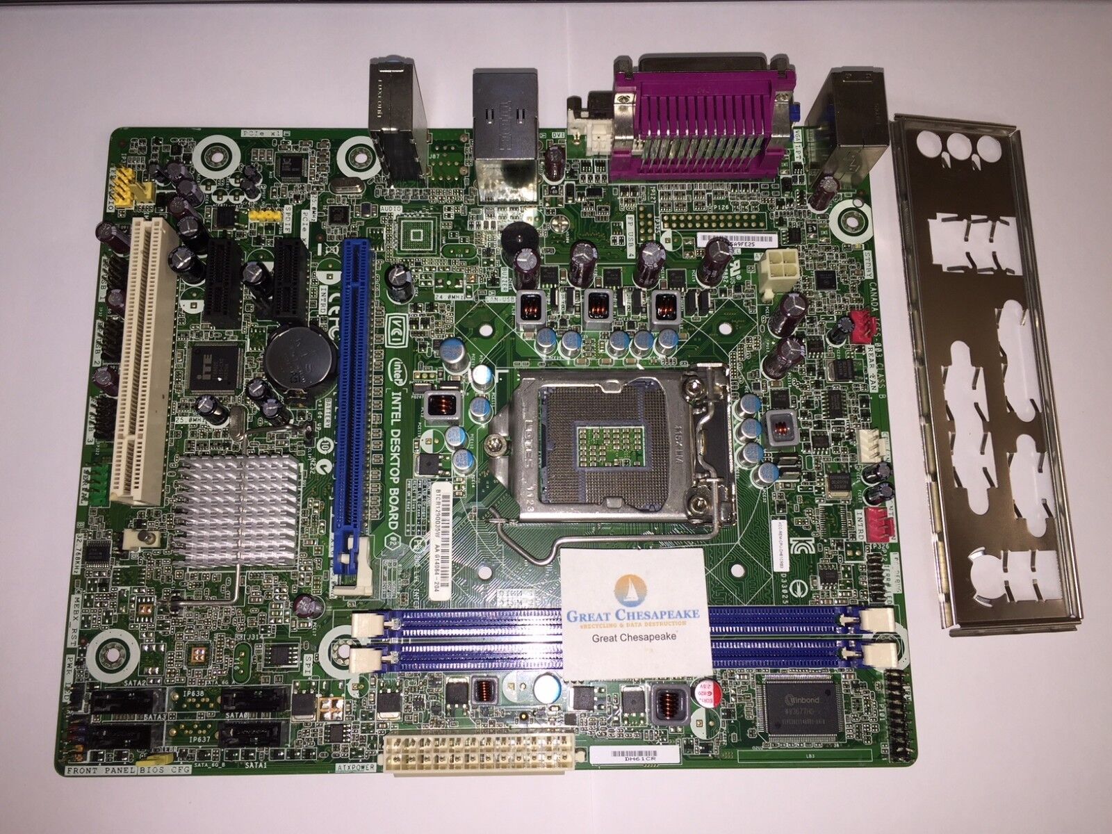 Intel DH61CR Classic Series LGA 1155/Socket H2 Motherboard w/Faceplate TESTED