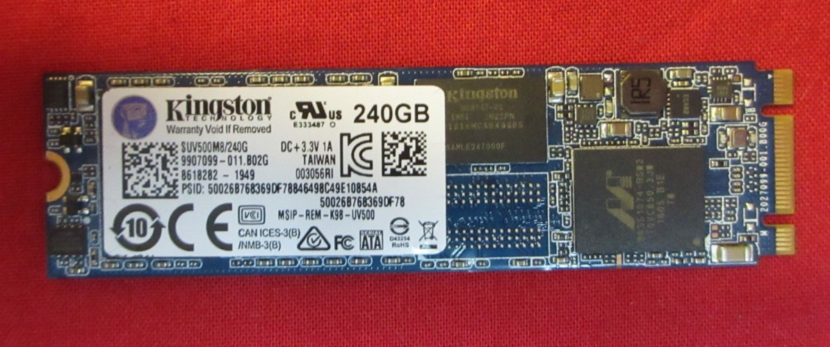 KINGSTON SUV500M8/240G M.2 2280 SATA 6Gb/s 240GB SOLID STATE DRIVE SUV500M8/240G