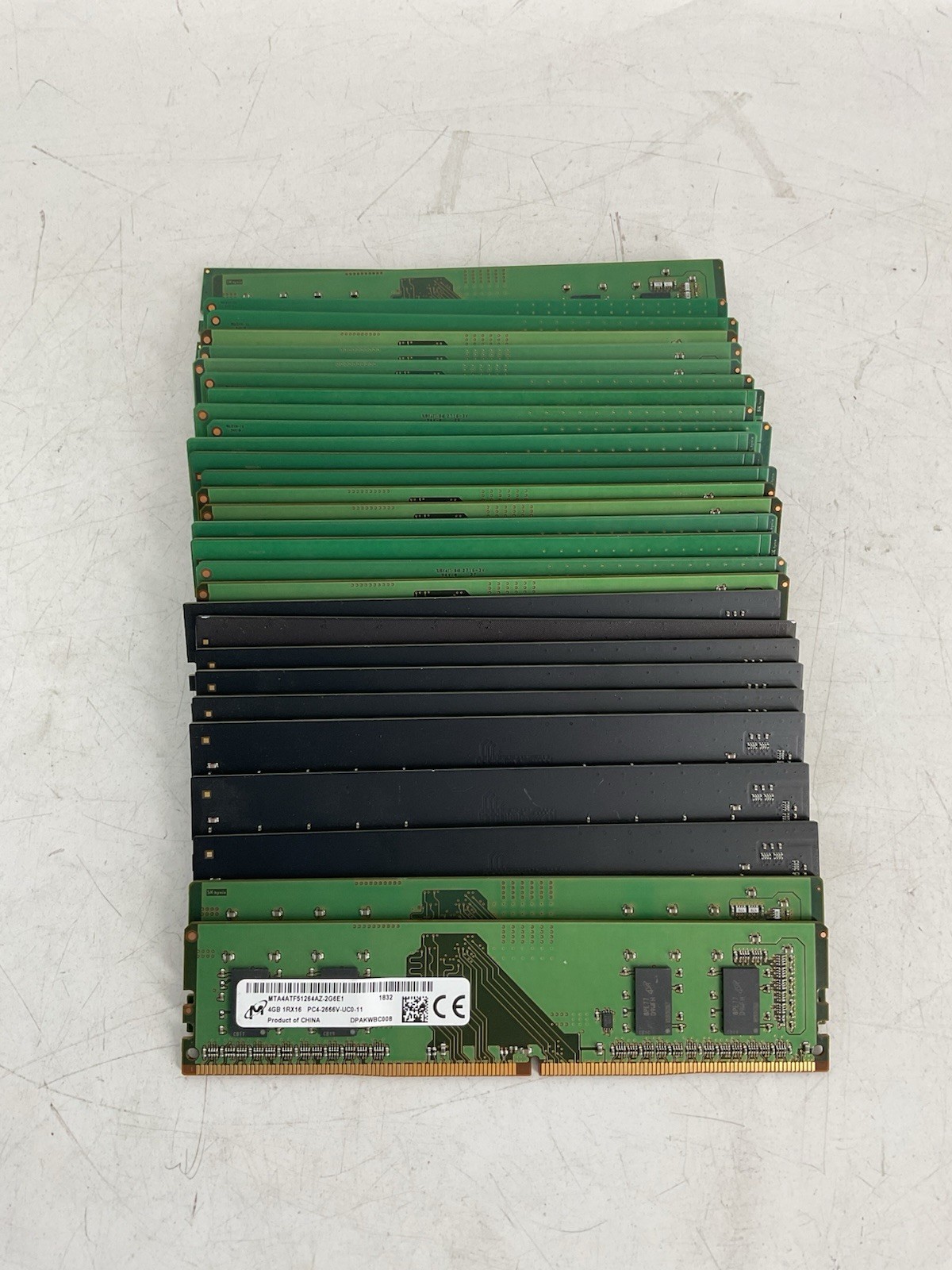 Lot of 30 Mixed 4GB DDR4 Ram Sticks Desktop Mixed Brands & Speeds - All Tested