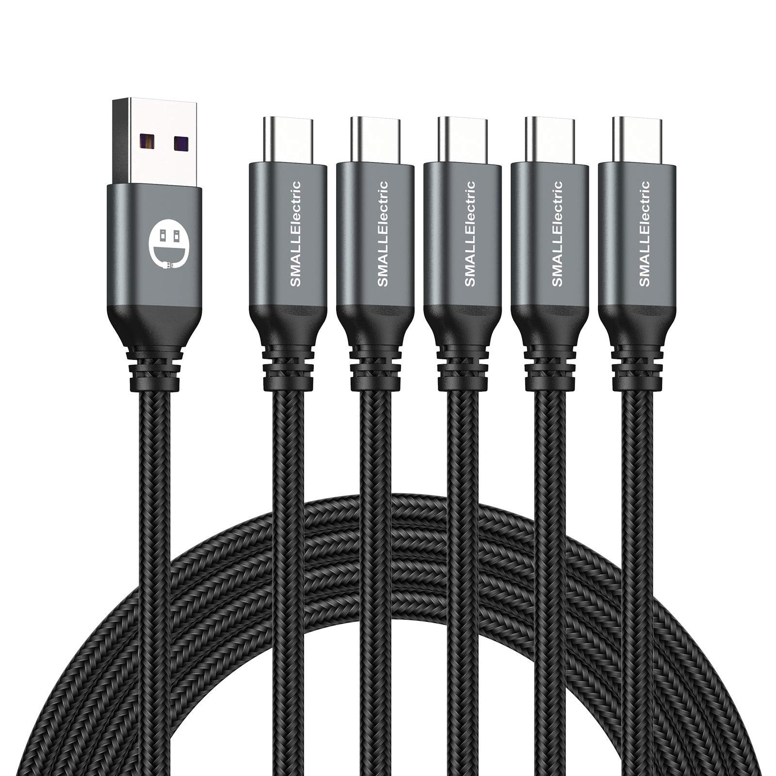 USB C Cable 5 Pack 6FT USB A to Type C Fast Charger Cord