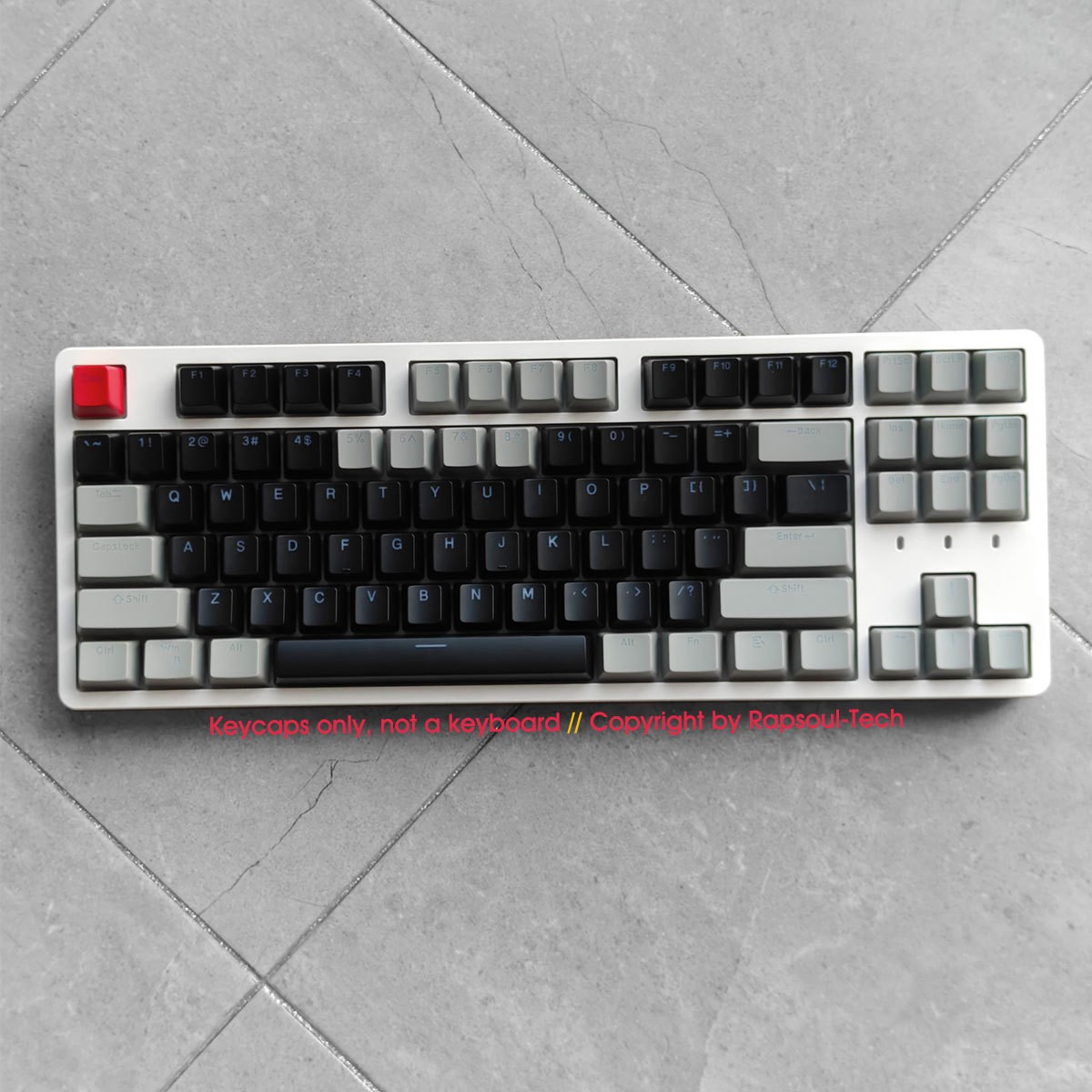 Retro Dolch Doubleshot Shine Through 105 Keycaps set for MX Mechanical Keyboards