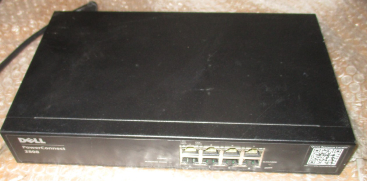 Dell PowerConnect 2808 | 8-Port Gigabit Switch w/Power Cord
