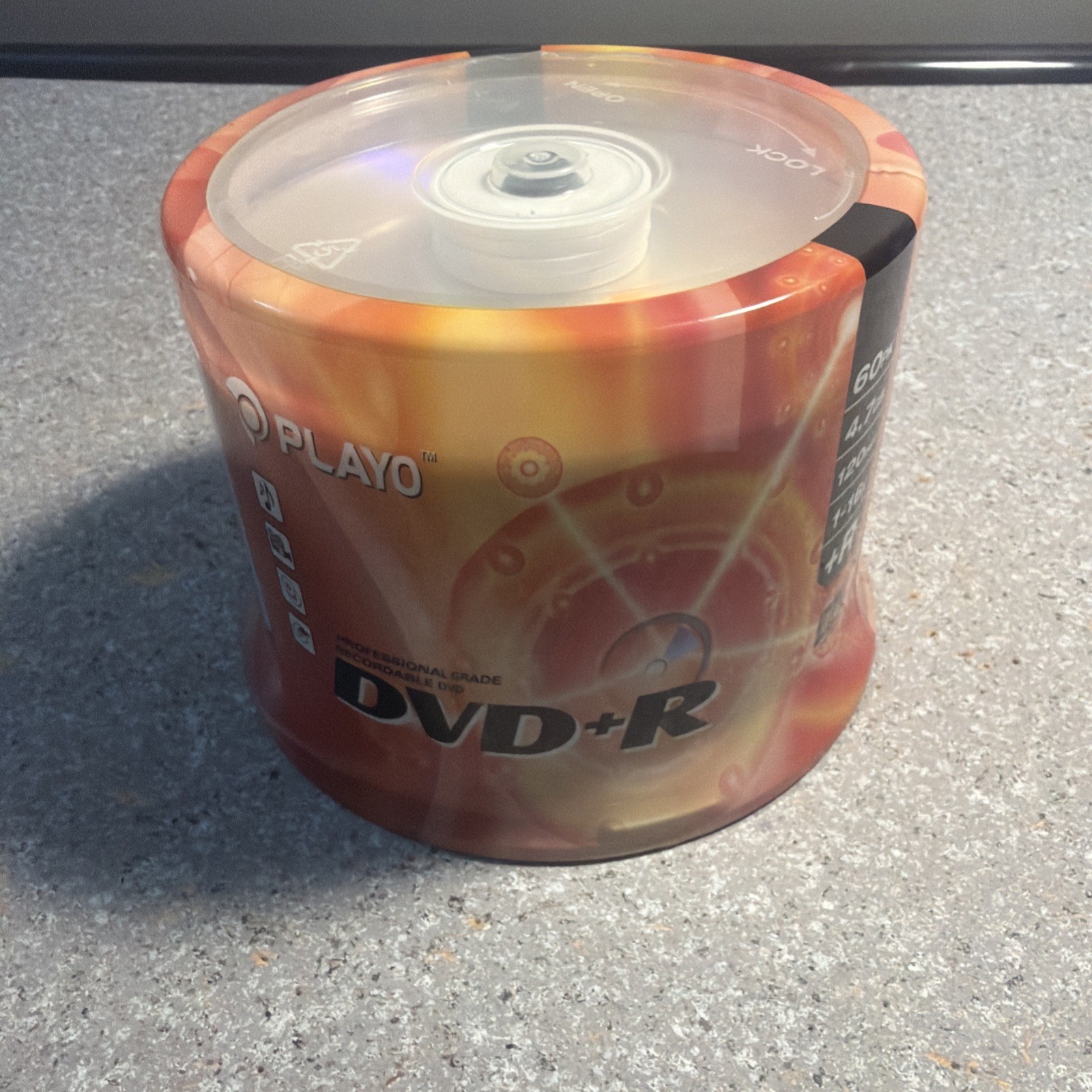 60 Pack Playo Professional-Grade DVD+R Recordable Discs 4.7 GB 120min 16X