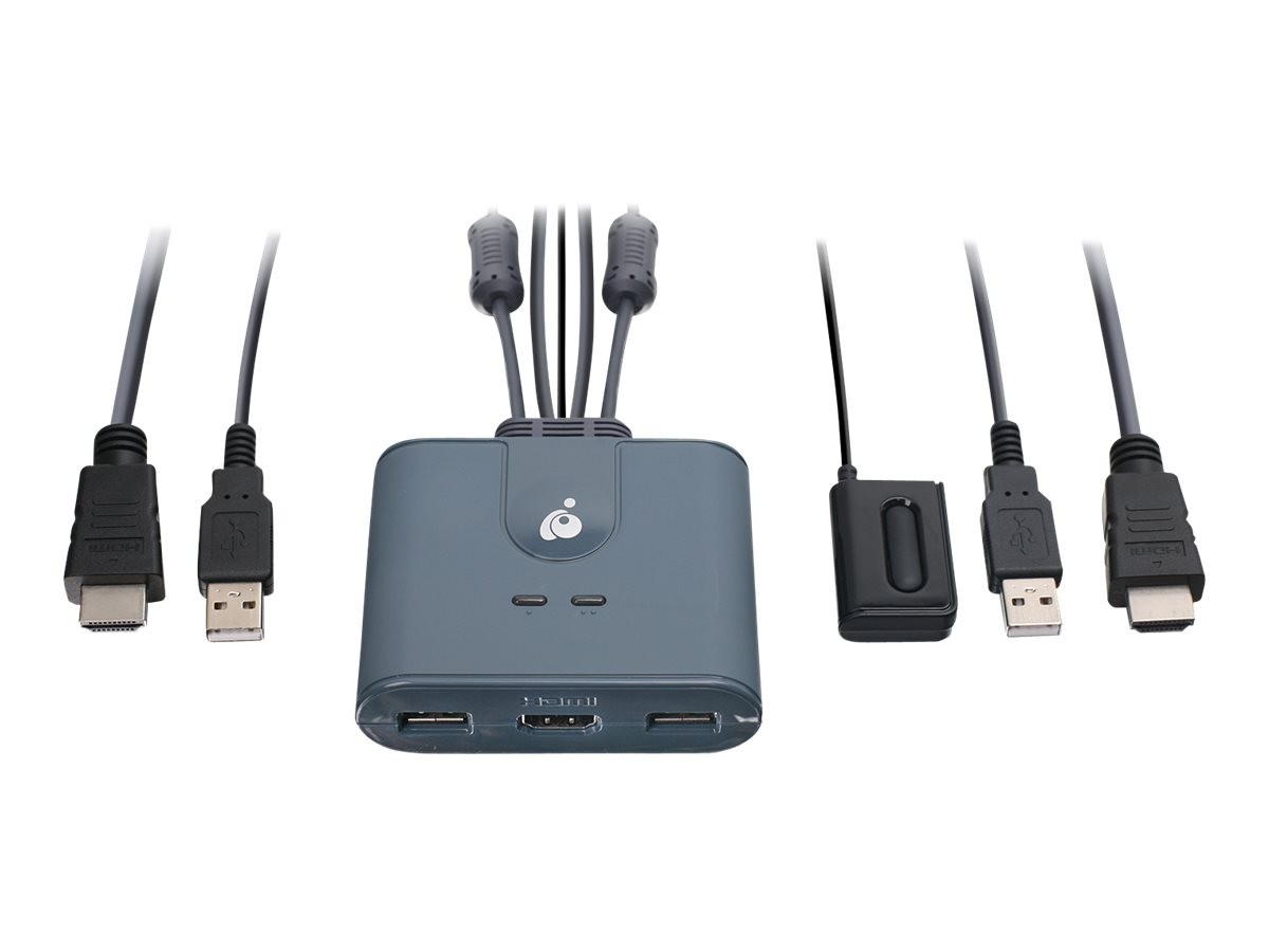 IOGEAR 2-Port Full HD KVM Switch with HDMI and USB Connections (gcs32hu)