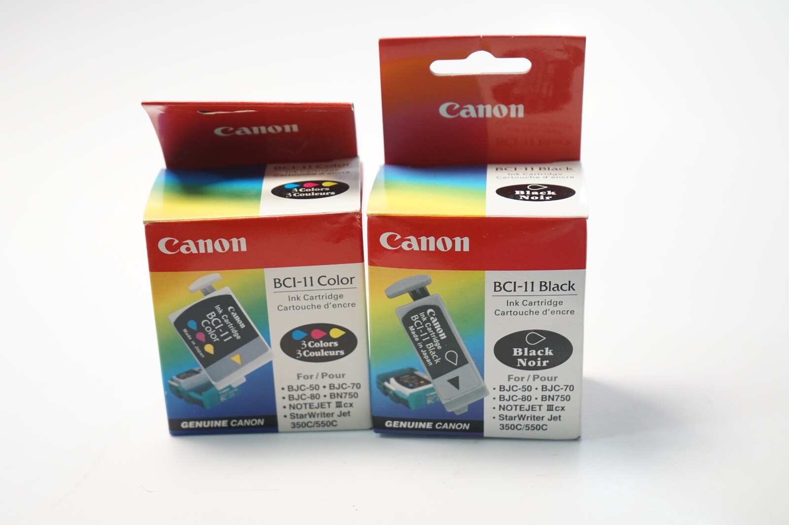 New Genuine Canon BCI-11 Black 2 pk Ink Cartridges, BJC-50 Color Lot of 6 total