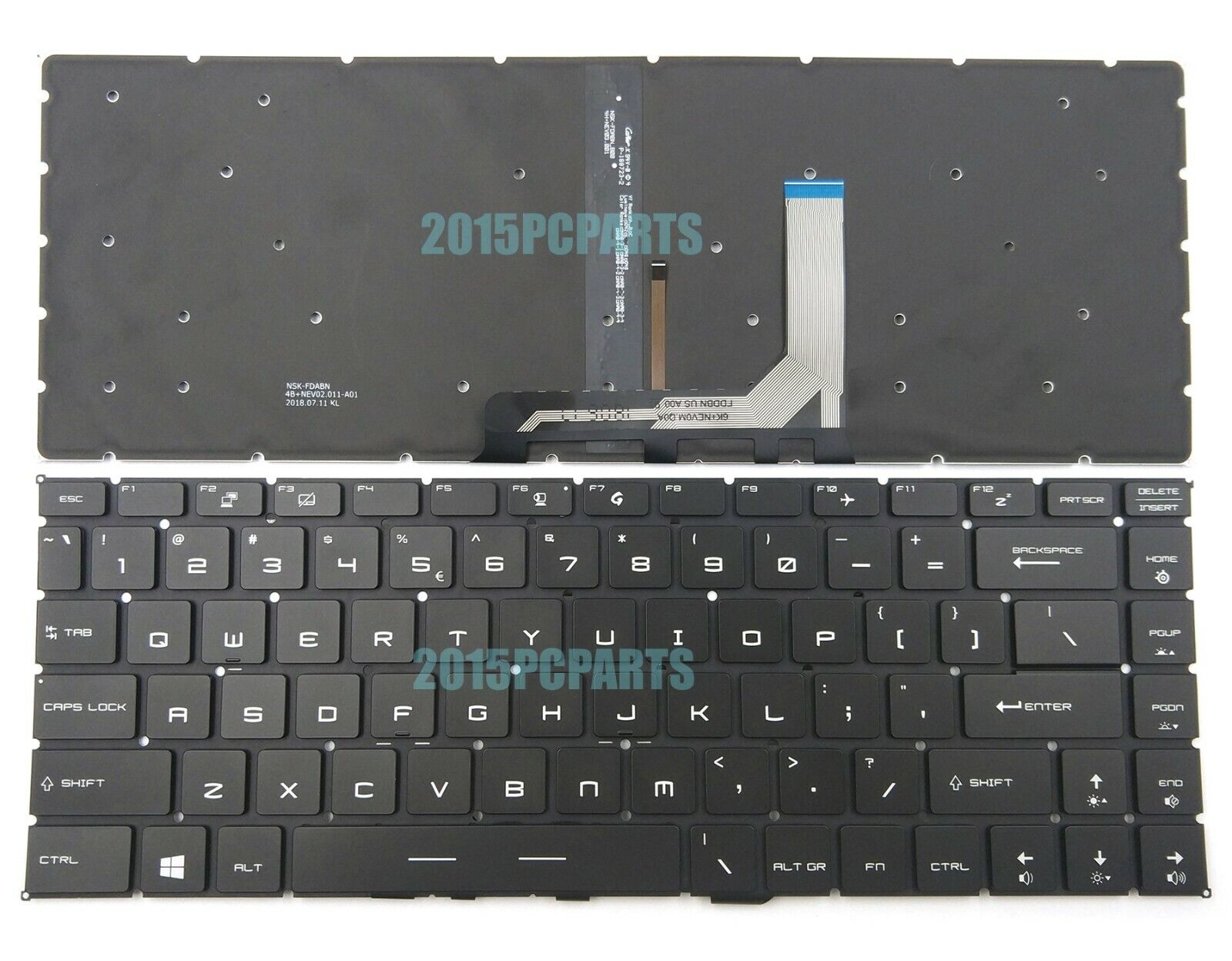 NEW for MSI GS65 GS65 Stealth GS65VR MS-16Q2 Keyboard Backlit US