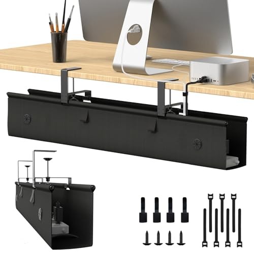 KIGJU UNDER DESK CABLE MANAGEMENT TRAY OFFICE GAMING ACCESSORIES - LXQ-02