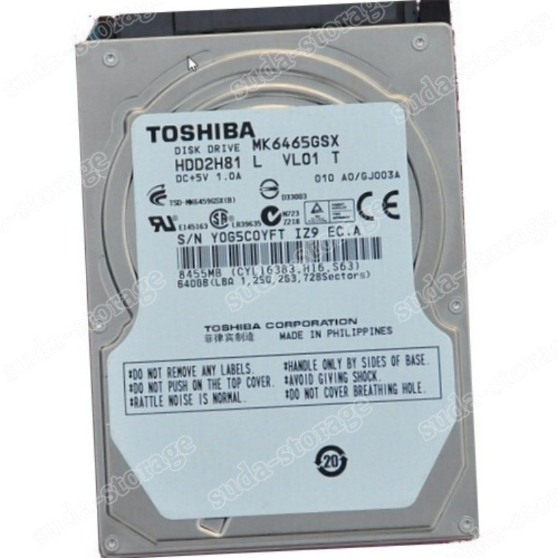 1PCS New Toshiba 640GB MK6465GSX/N 5400RPM SATA 2.5" Laptop HDD Hard Disk Drive