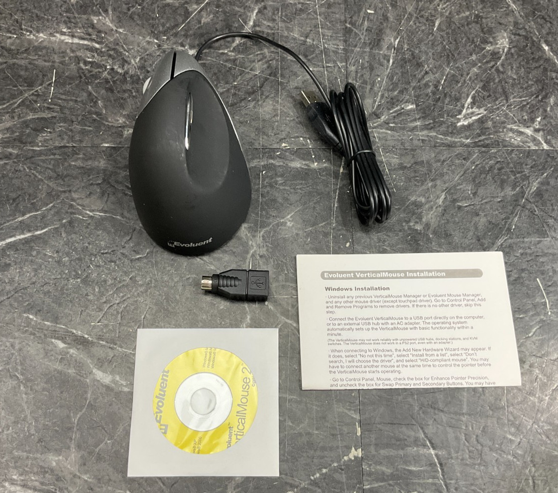 Evoluent Vertical Mouse VM2-LSB ✅ ❤️️ ✅ ❤️ OPEN BOX ✅ ❤️️ ✅ ❤️