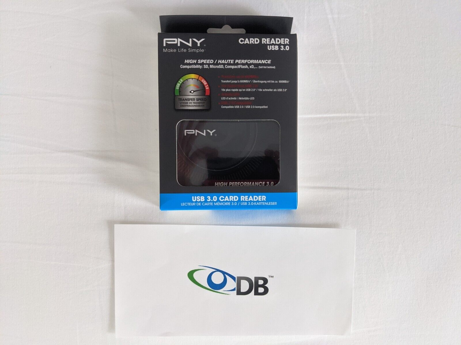 PNY High Performance USB 3.0 Card Reader for Windows and Mac PCs