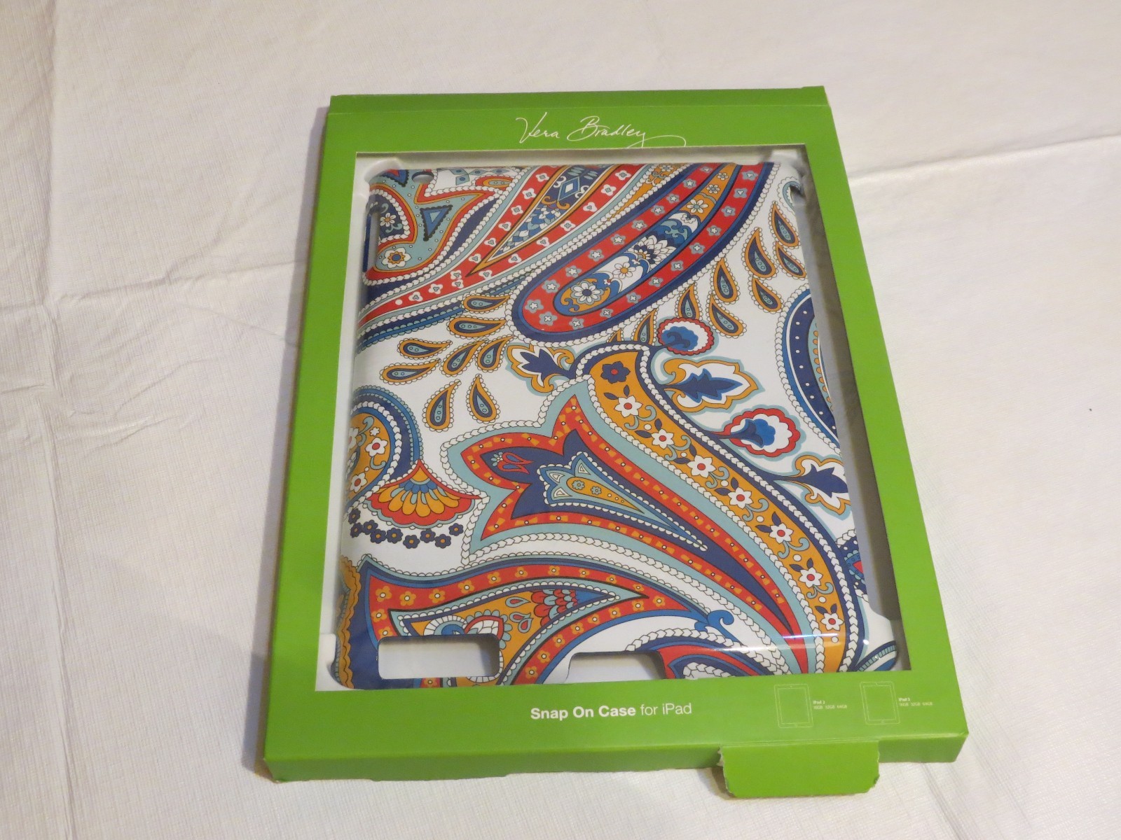 Vera Bradley snap on case for Ipad 2 & 3 Marina Paisley 12862-141 NEW hard shell