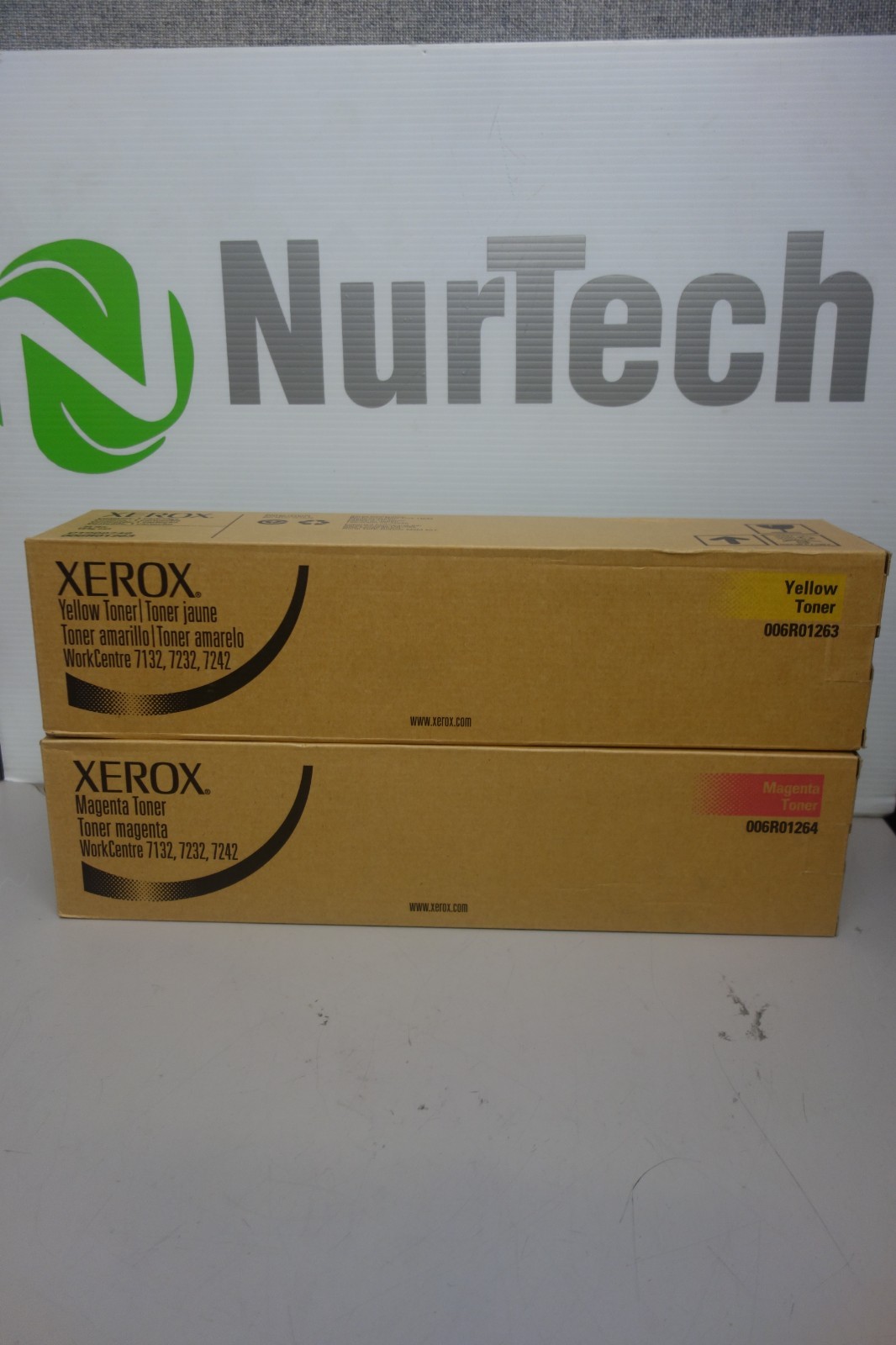 Lot 2 Xerox WorkCentre 7132 7232 7242 Yellow Magenta Toners 006R01263 006R01264