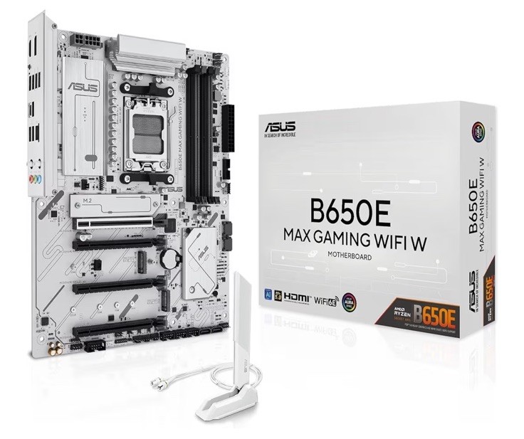 ASUS B650E MAX Gaming WiFi W Motherboard Socket AMD AM5