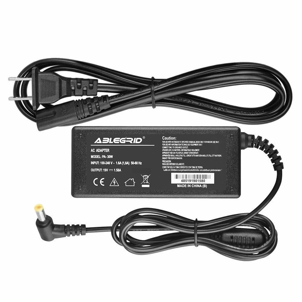 19V 1.58A 30W AC-DC Adapter for Acer Aspire One 10.1" Mini Netbook Power Charger