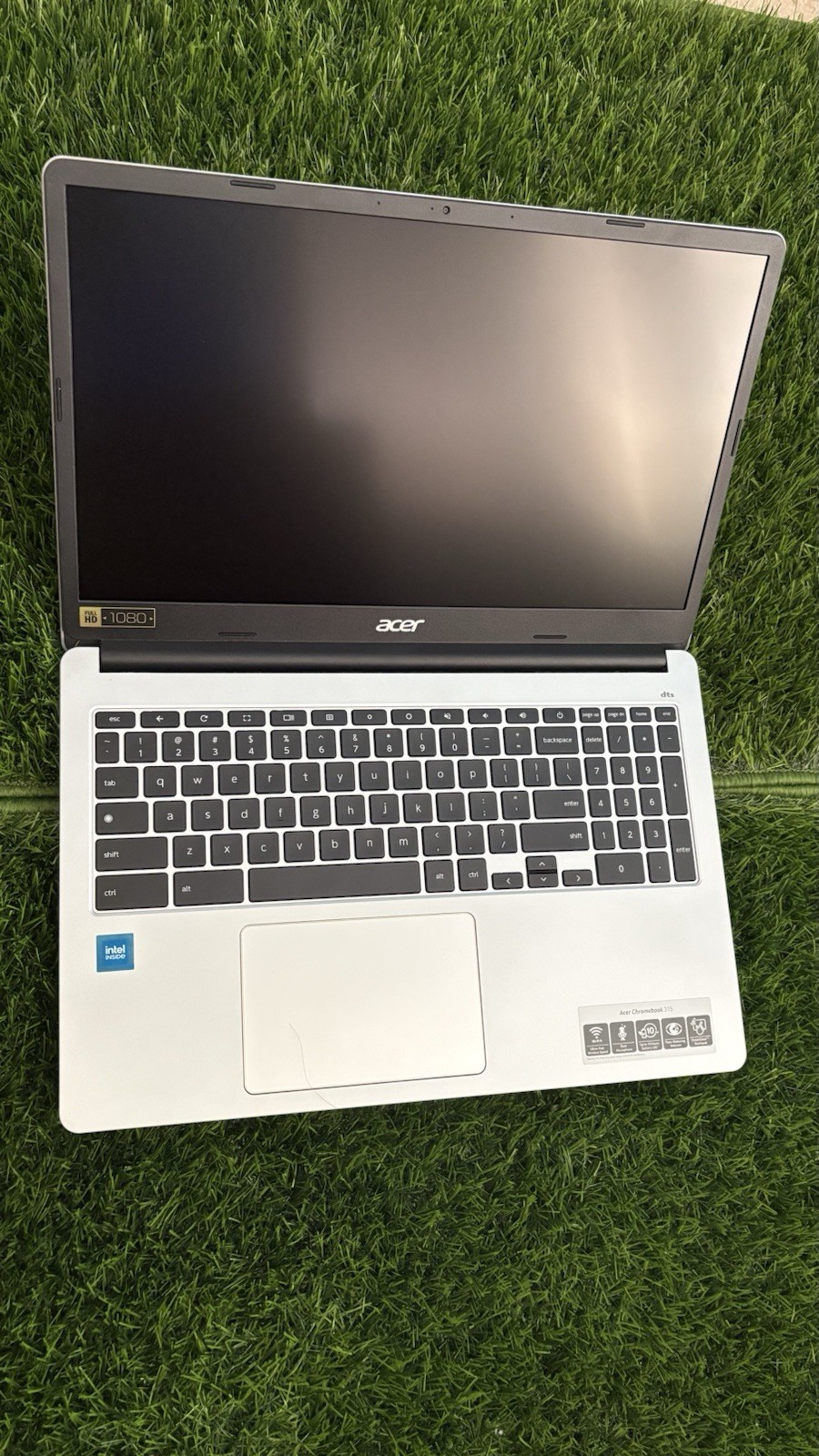 Acer Chromebook 15 15.6in FHD Intel i3 8GB RAM 256GB SSD Chrome OS Gray
