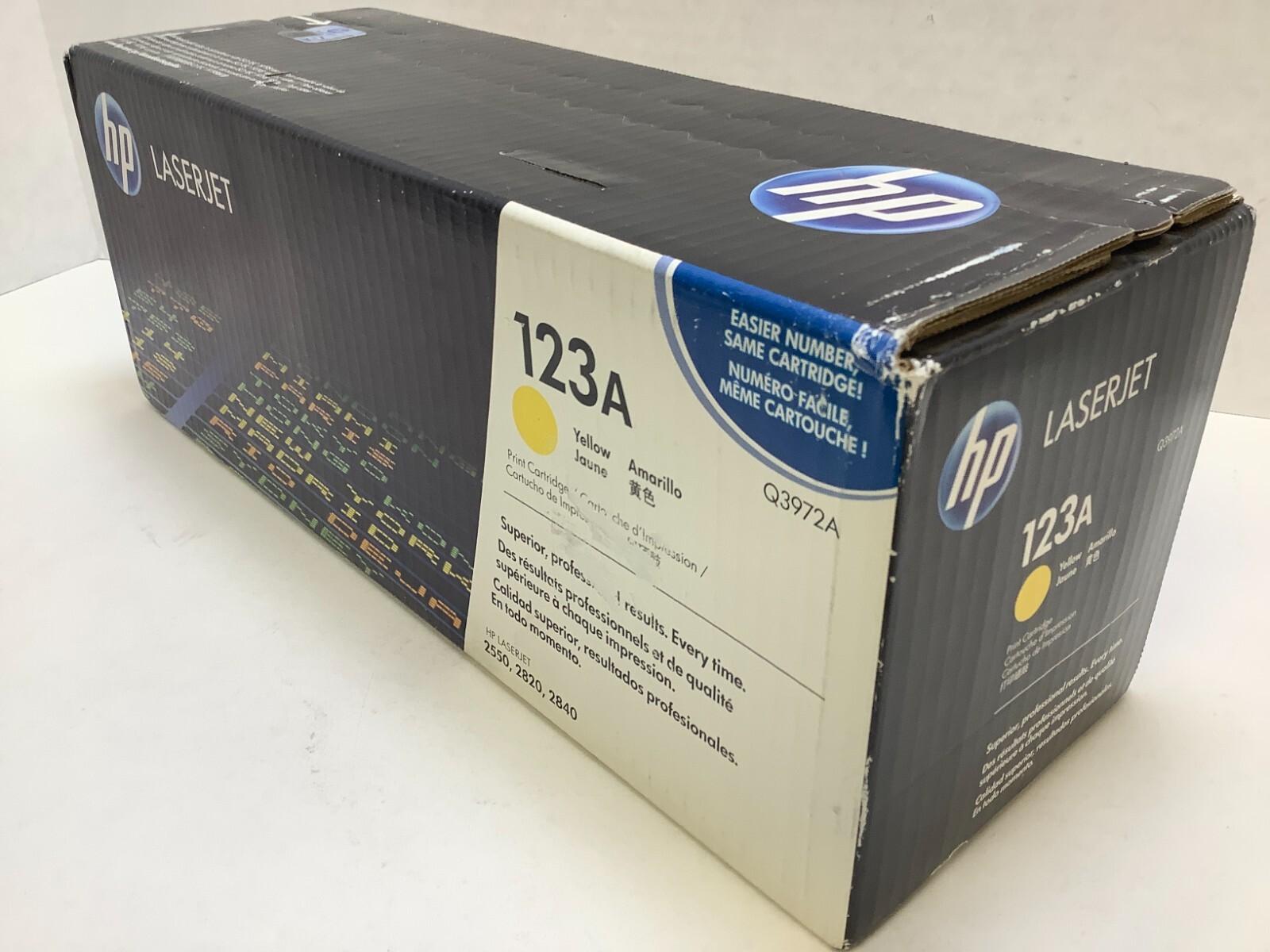 Genuine HP 123A Q3972A Yellow🟡 Toner Ink Cartridge 2550 2820 2840, SEALED BOX