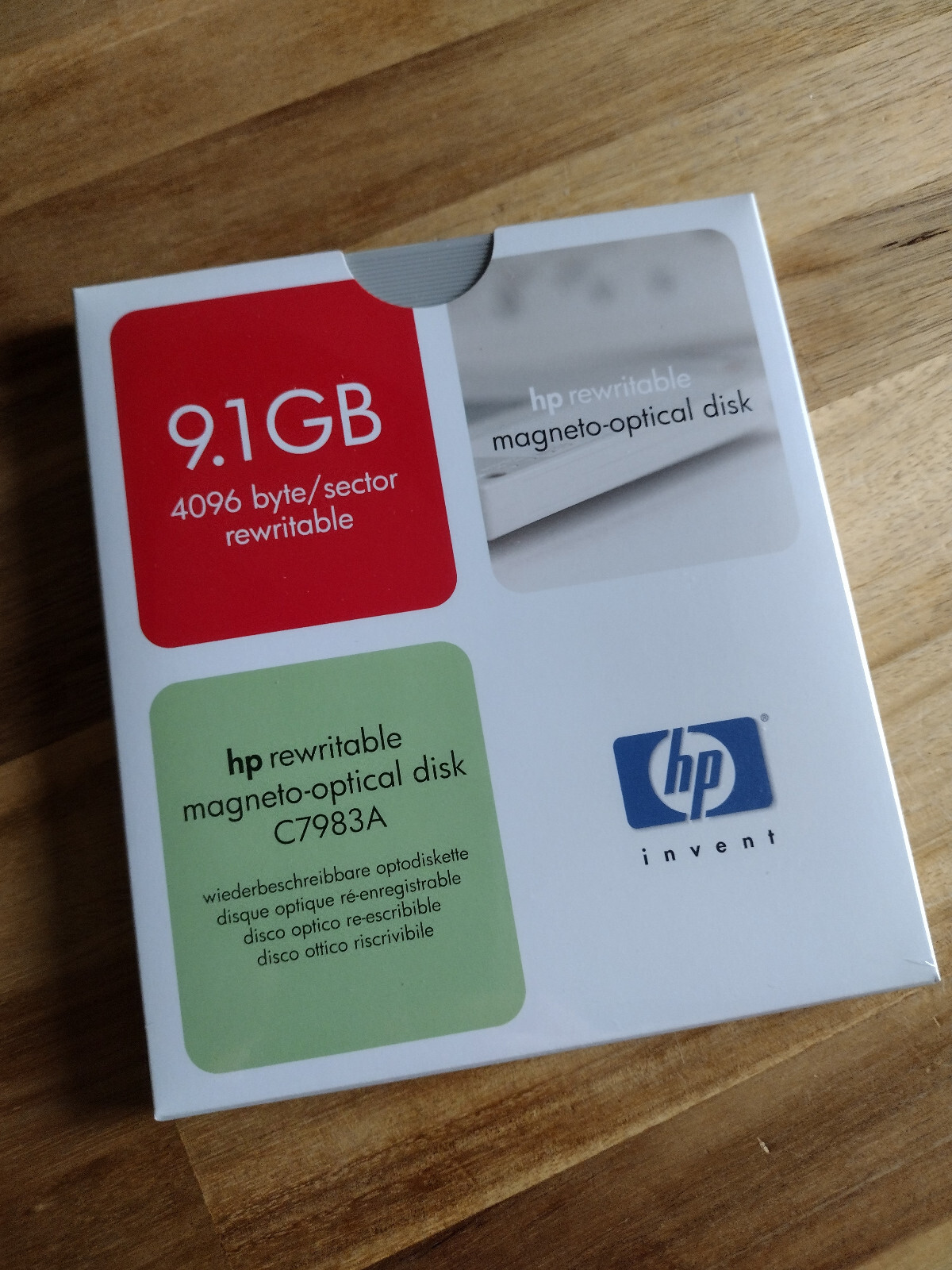 NEW *SEALED* HP C7983A 9.1GB R/W Magneto-Optical Rewritable MO Disk Cartridge