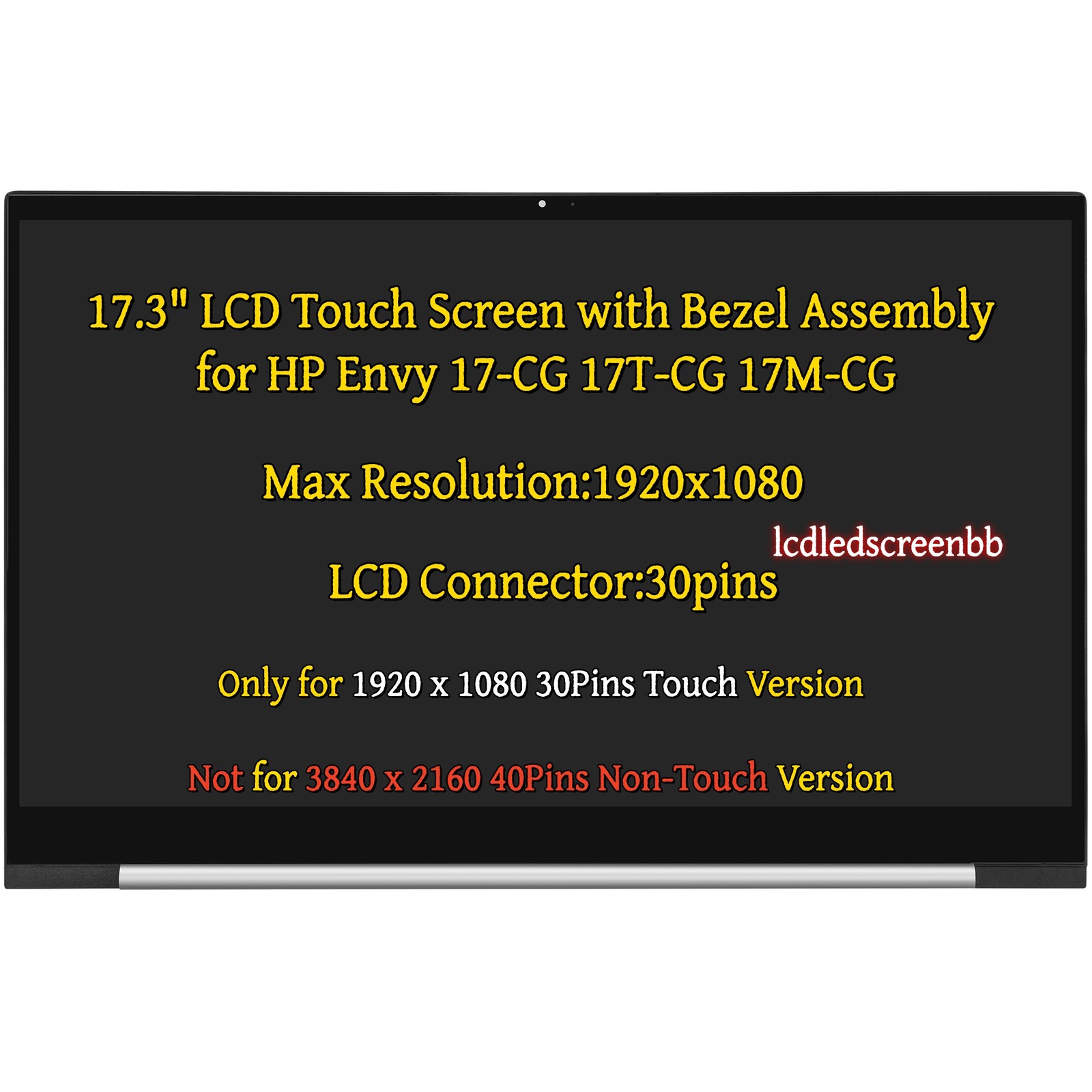 L87971-001 Replacement for HP Envy  17-CG1065CL17-CG1075CL FHD LCD Touch Screen