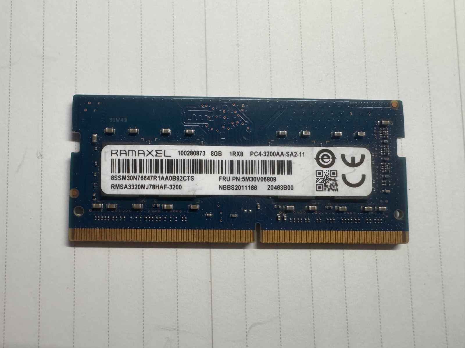 Ramaxel 8GB (1x8GB) RAM DDR4 3200MHz Laptop RAM