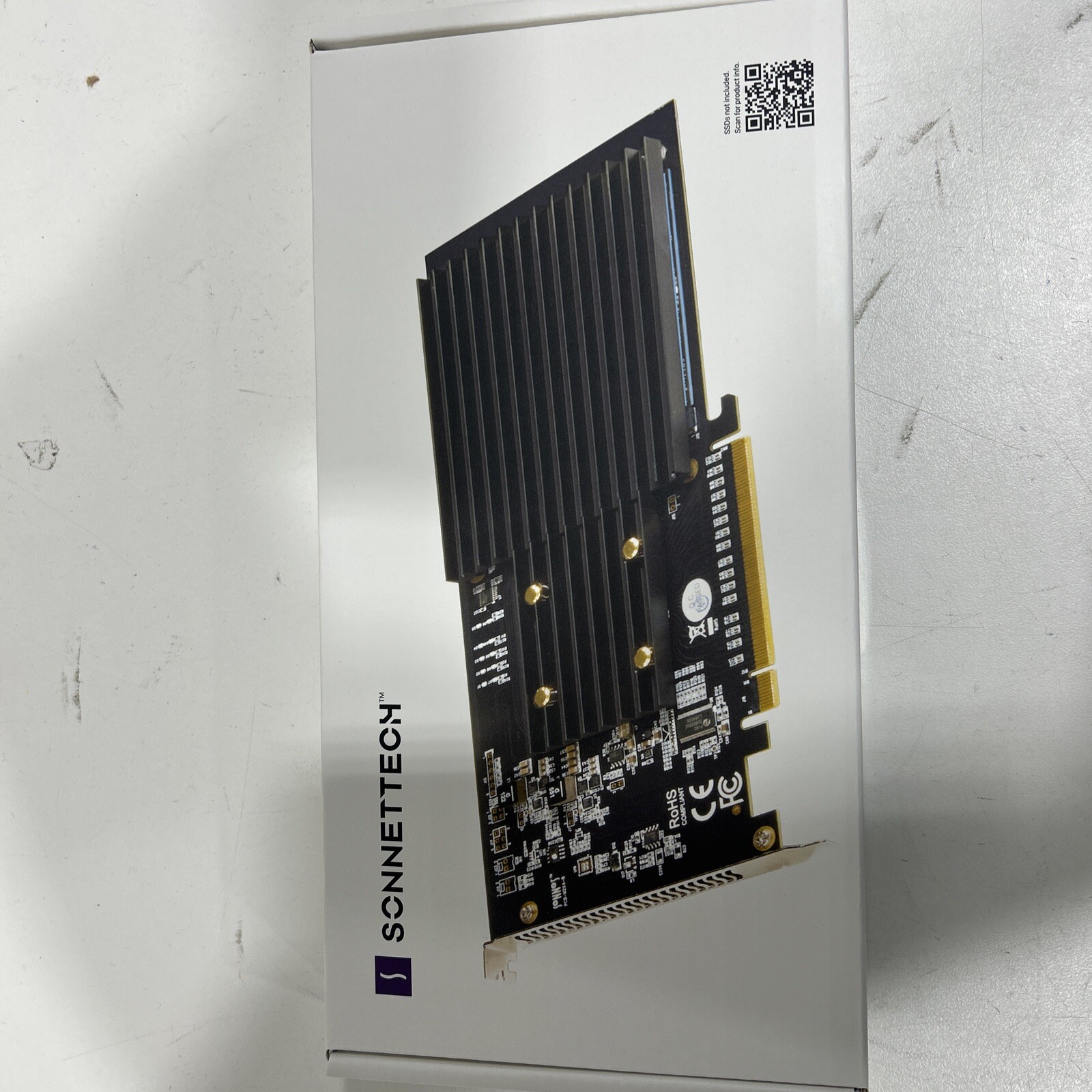 Sonnet M.2 4x4 Silent PCIe Card for NVMe SSDs #FUS-SSD-4X4-E3S
