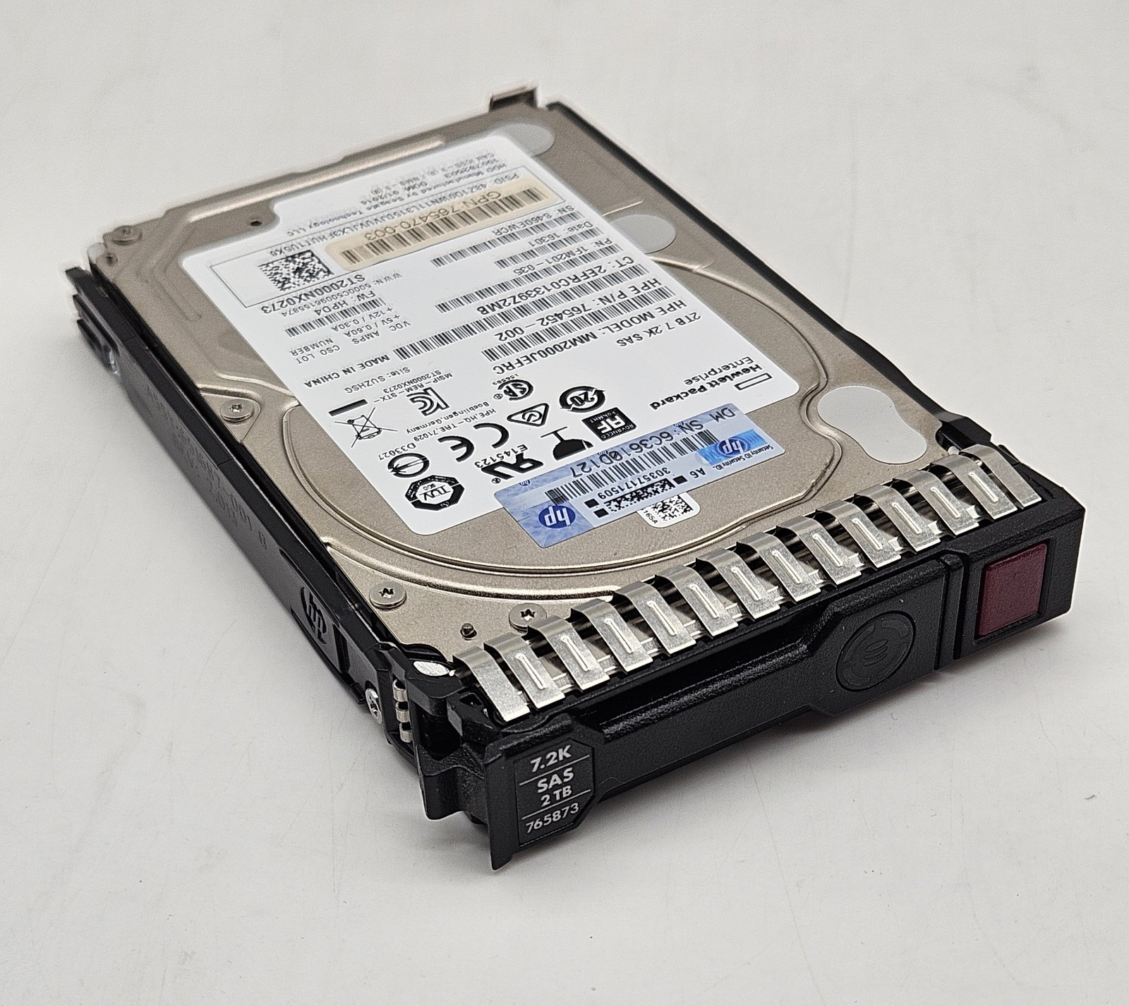 HP 2TB 7200RPM SAS 12Gbps (512e) 2.5" Hard Drive w/Caddy 765873-001