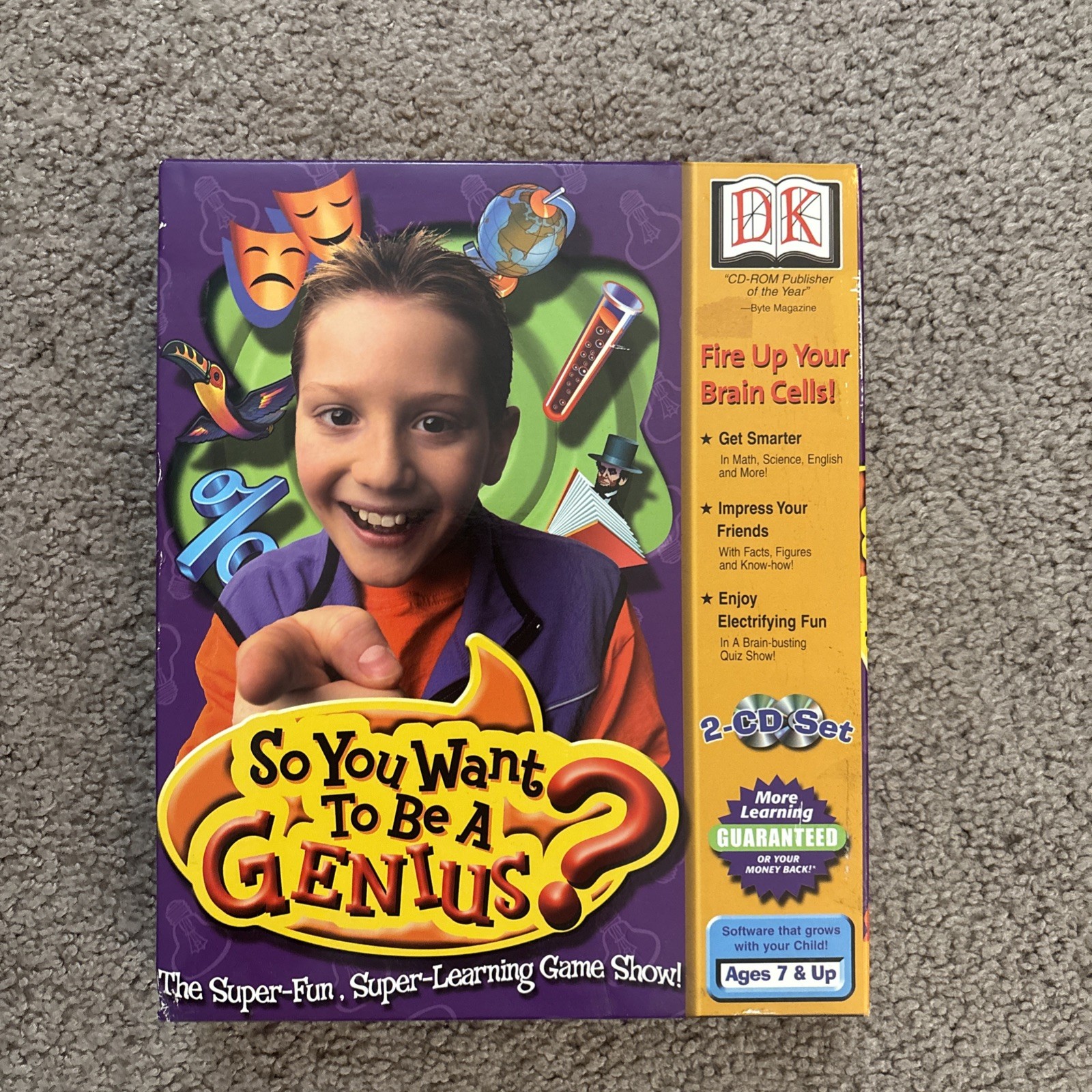 DK Multimedia So You Want To Be A Genius? for PC, Mac RARE BIG BOX New Sealed