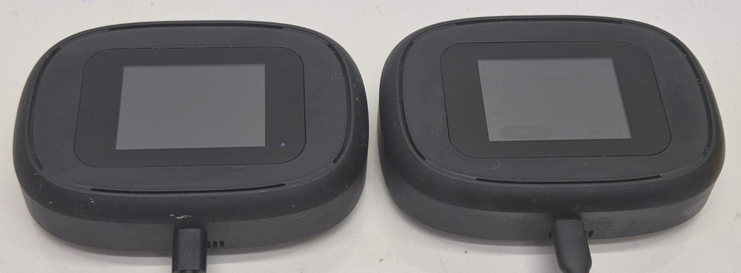 Lot Of 2 Inseego MiFi M1000 Verizon 5G Wi-Fi Hotspot Modem Black Used 