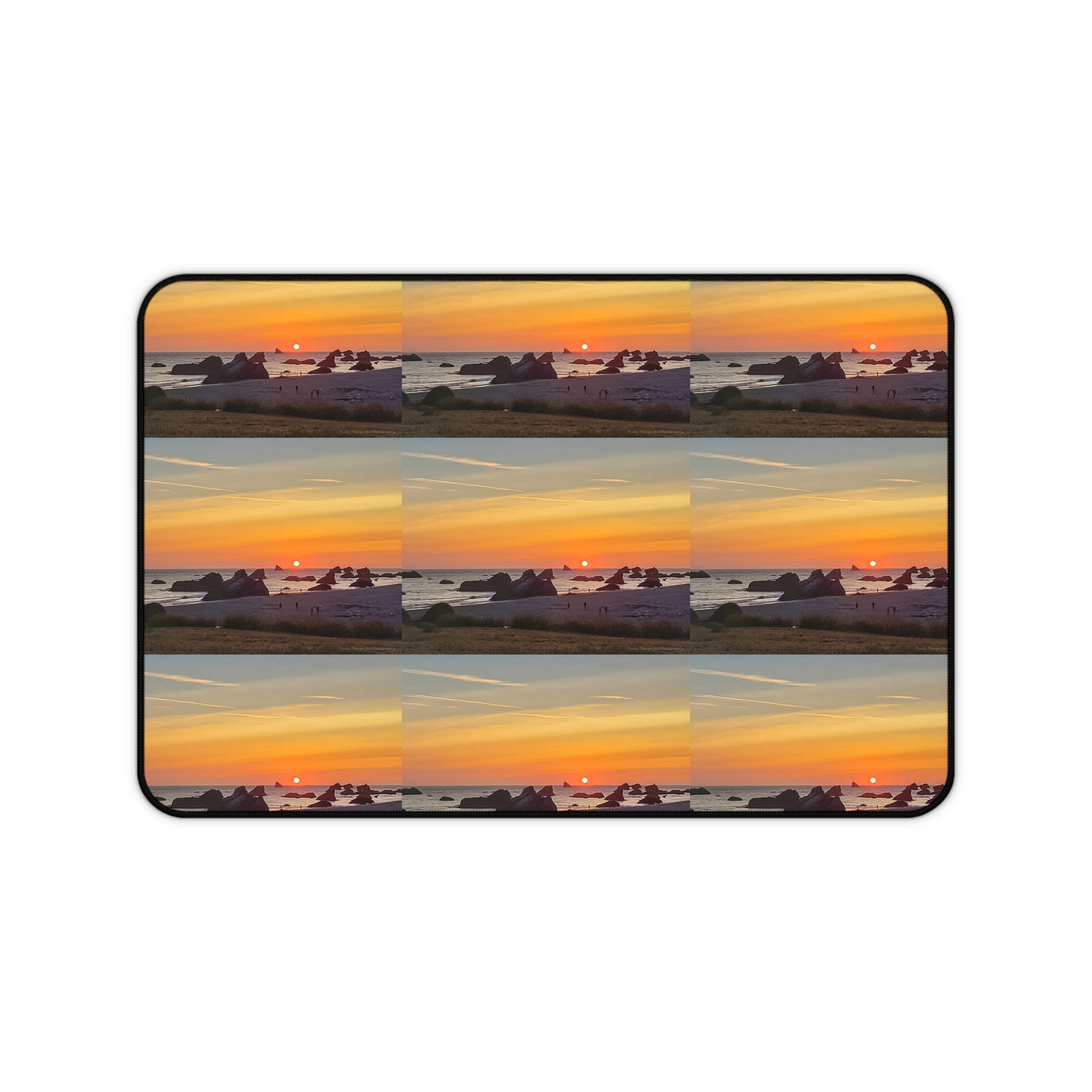 Serene Sunset Desk Mat - Coastal Decor for Home Office