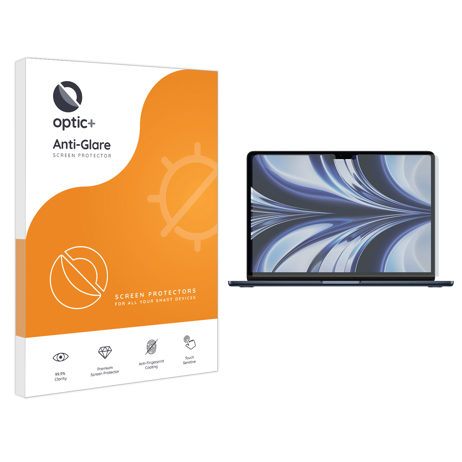 Optic+ Anti-Glare Screen Protector for M2 MacBook Air 13"
