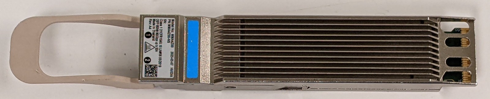 NVIDIA MMA4Z00-NS 800Gbps Twin-Port OSFP MMF SR8 850nm 2x MPO-12 Tranceiver BLUE