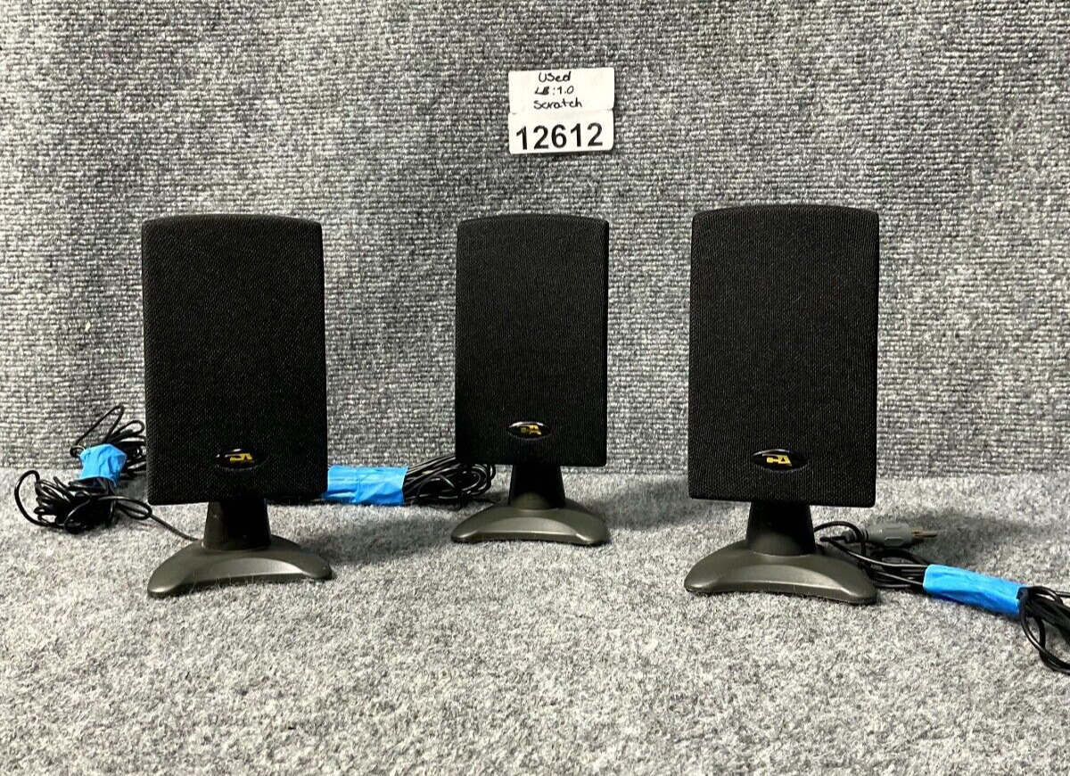 Cyber Acoustics 2.1 Powered Speaker Set of 3 in Black Color