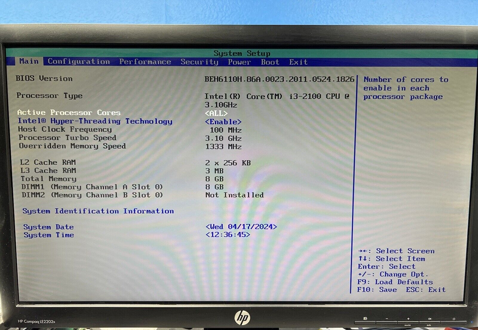 INTEL DH61DL SOCKET LGA1155 H61 MINI ITX MOTHERBOARD G14066-202 I/O PLATE & CPU